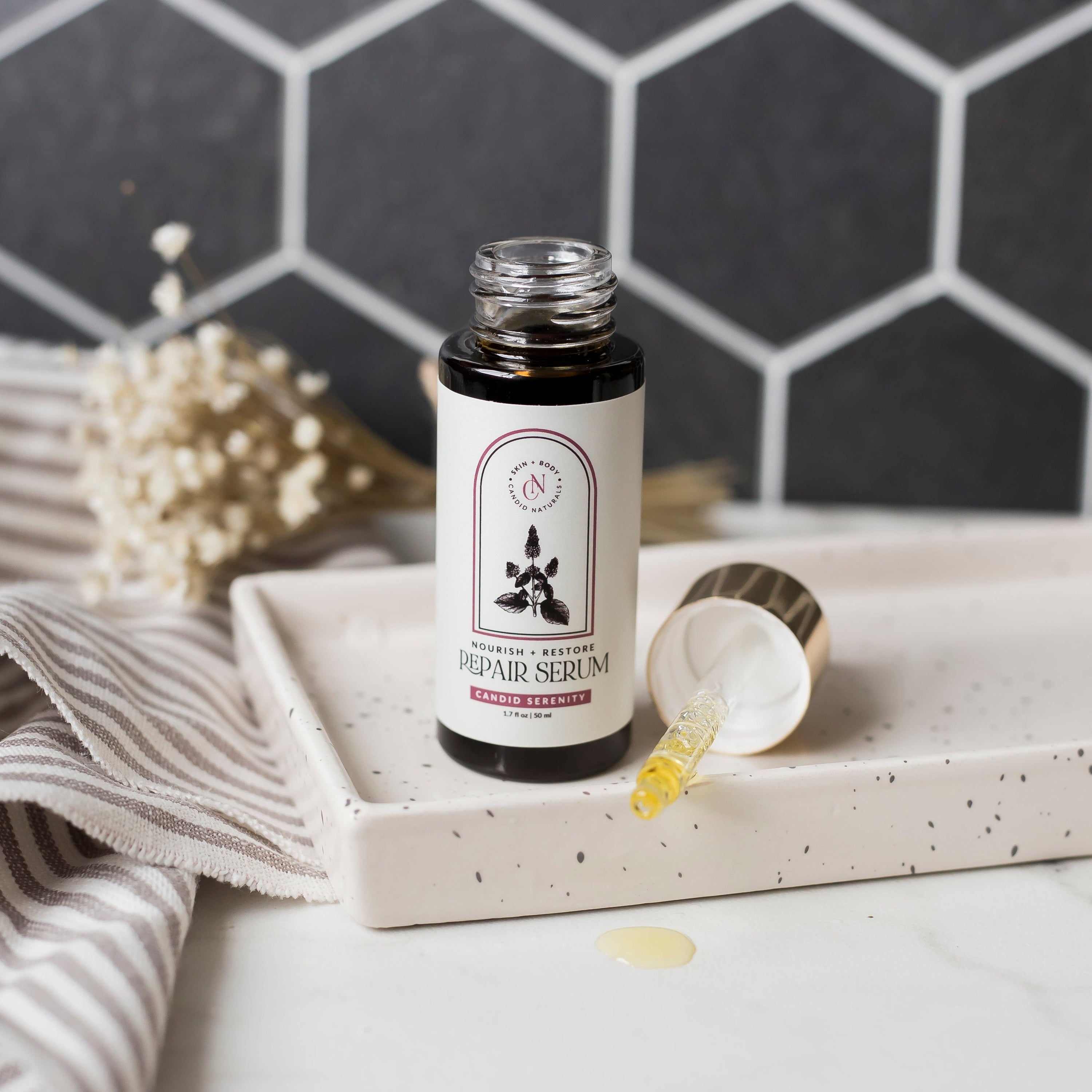 Candid Naturals Skin Care Set Herbal-Infused Repair Serum | Nourish + Restore