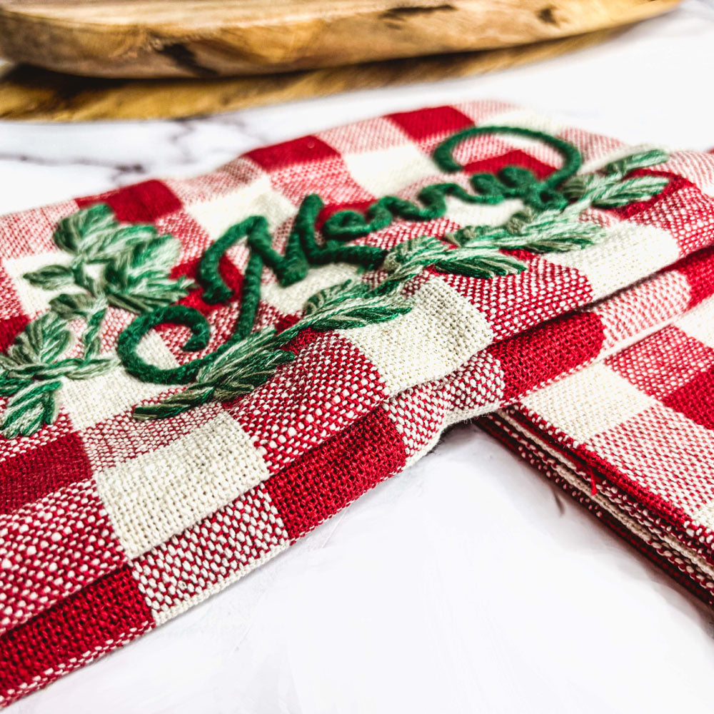 Holiday Charcuterie & Tartan Towel Set - My American Goods