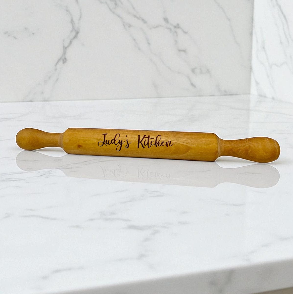 Olive Wood Rolling Pin With Handles - My American Goods