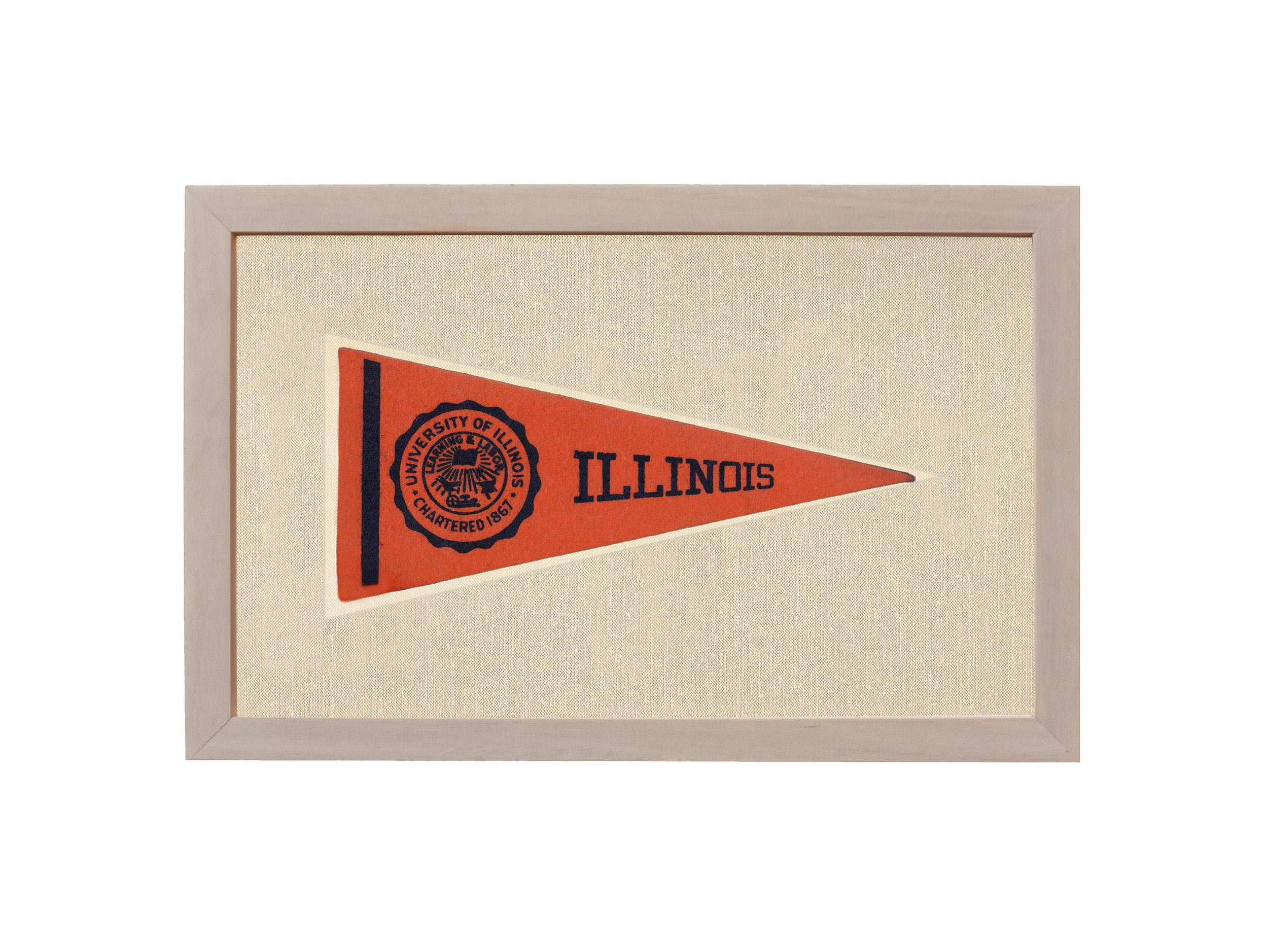 Vintage University of Illinois Pennant