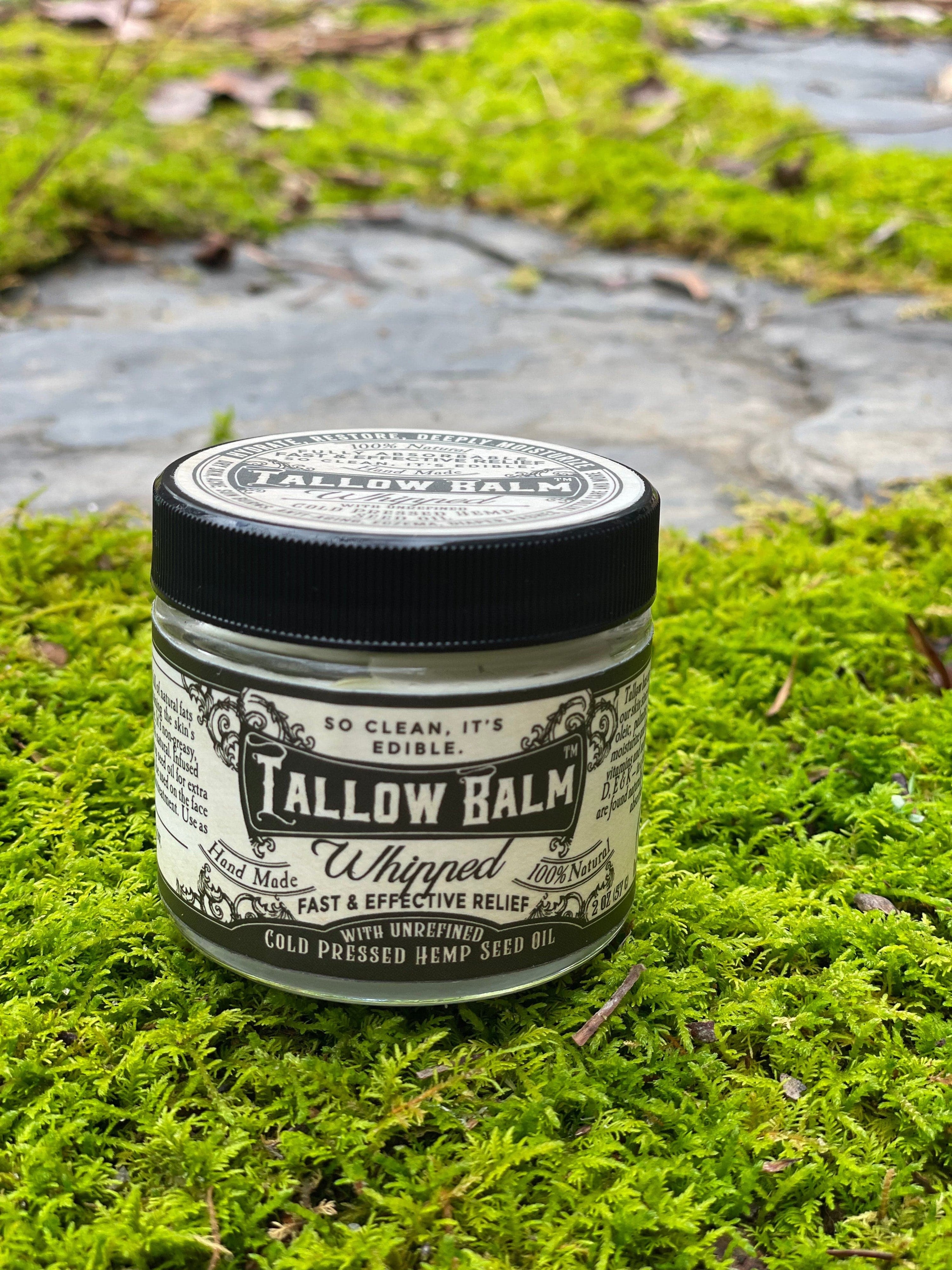 Roots and Leaves, LLC Tallow Balm - Whipped with Hemp Seed Oil