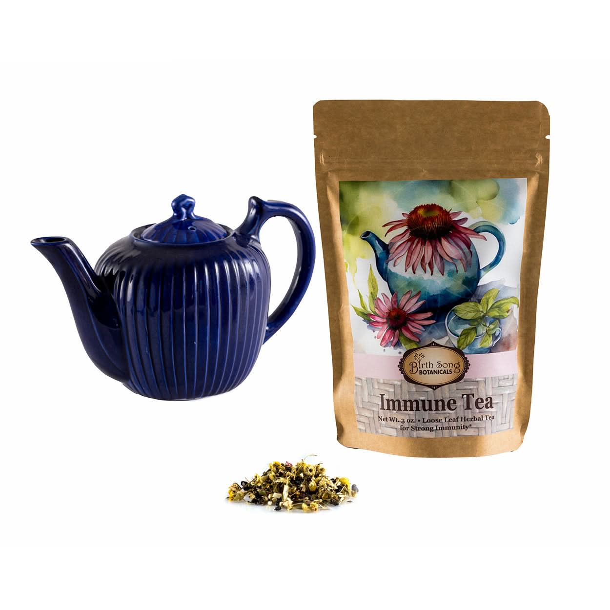 Birth Song Botanicals Co. Tea Herbal Tea Blend – Elderberry & Equinacea