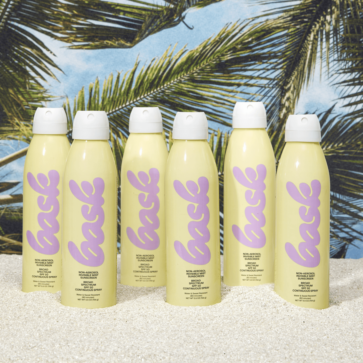 Bask Suncare Reef Safe Sunscreen SPF 50+ / 6 Sprays Six-Pack Bundles
