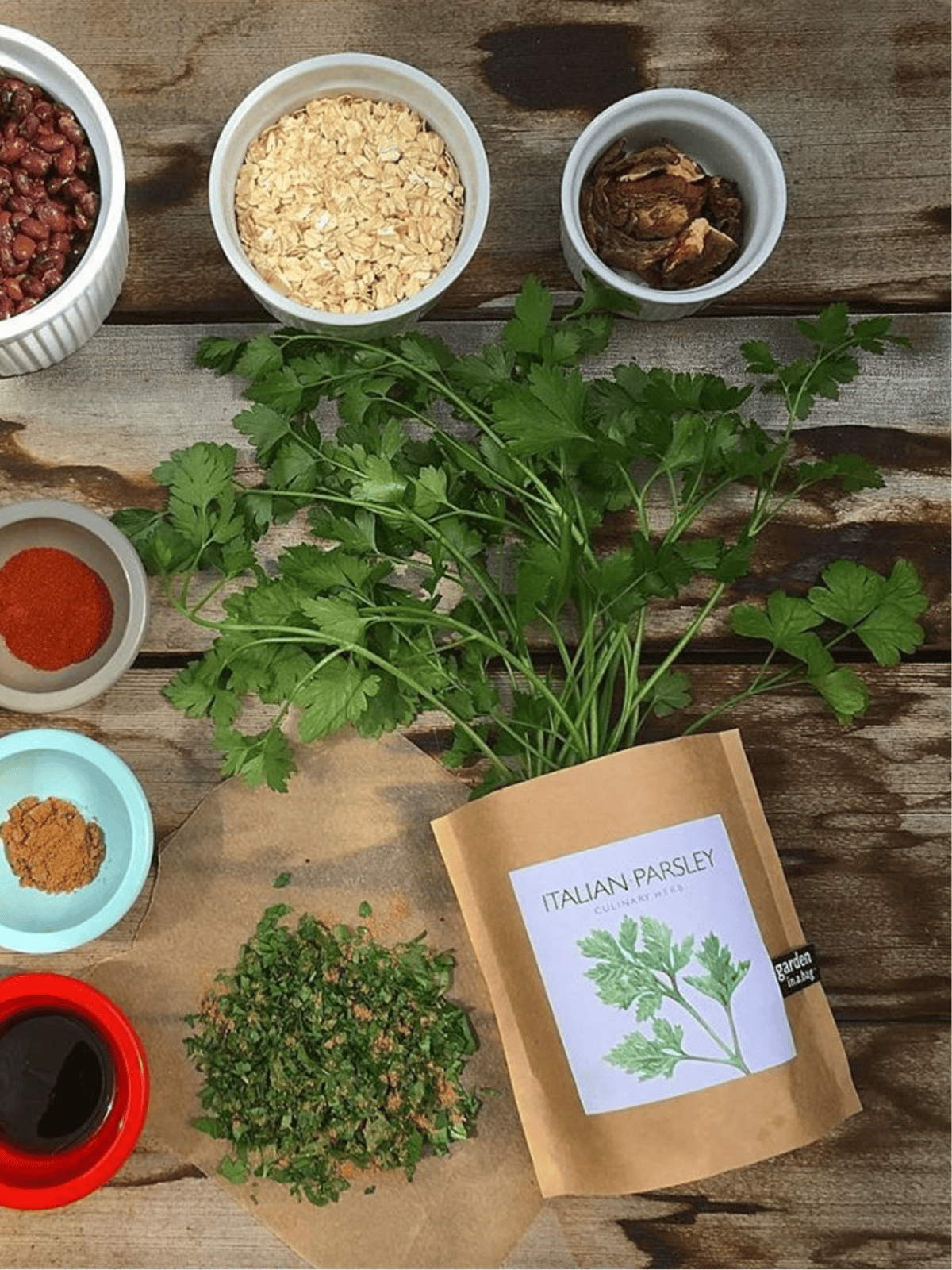 Ash & Rose plant kit Parsley Garden in a Bag - Herbs