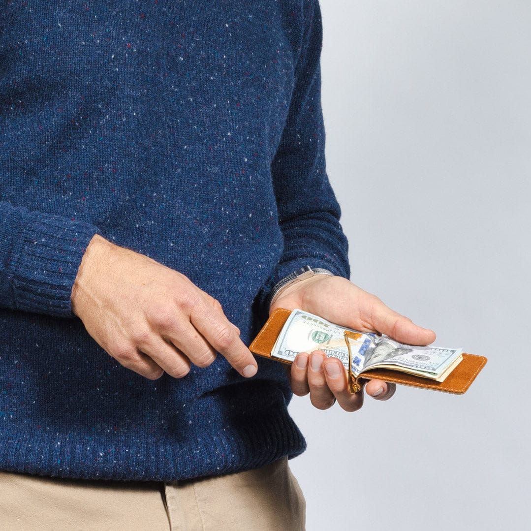 CASUPO Money Clip Wallet Money Clip Wallet - Natural