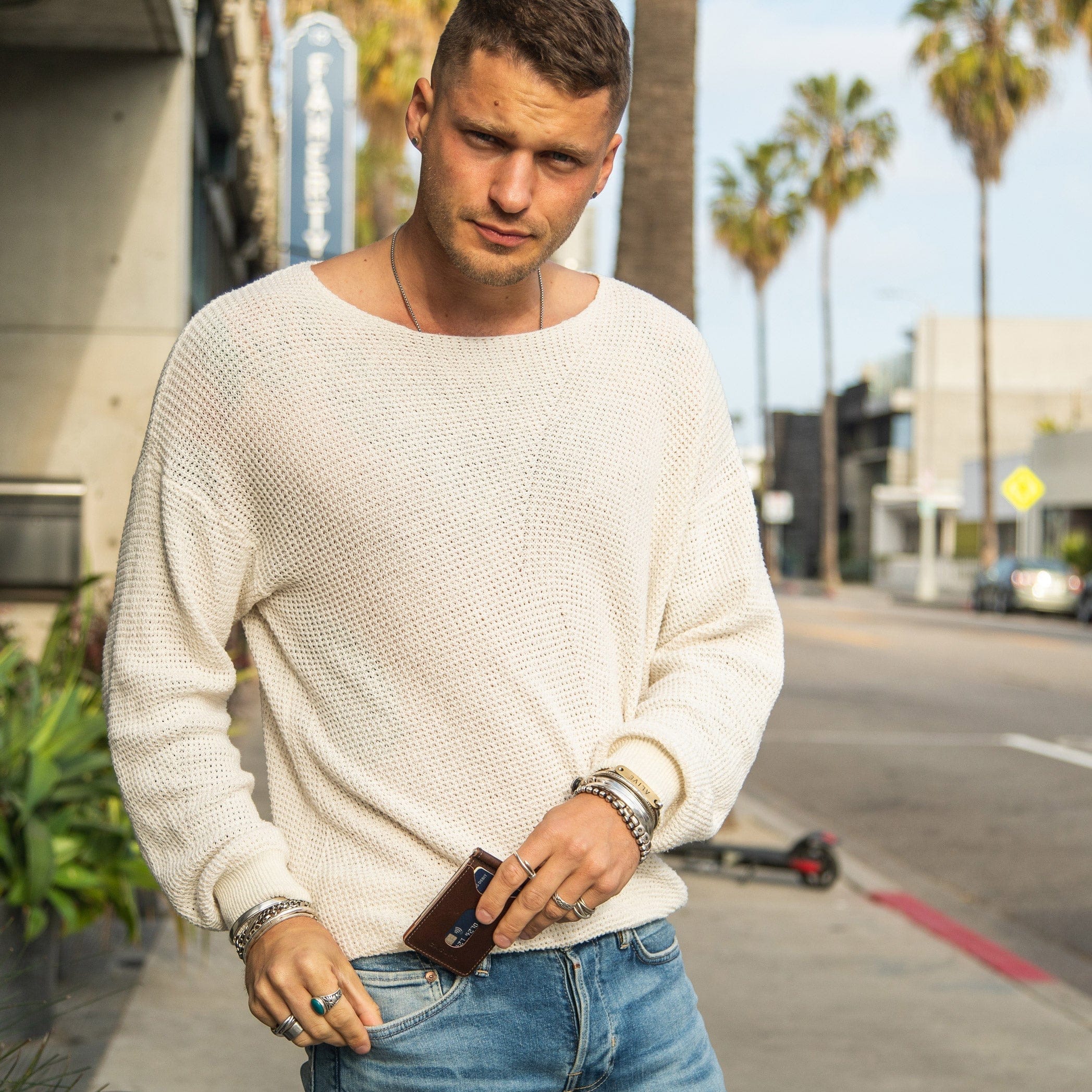 Money Clip Wallet - Chocolate