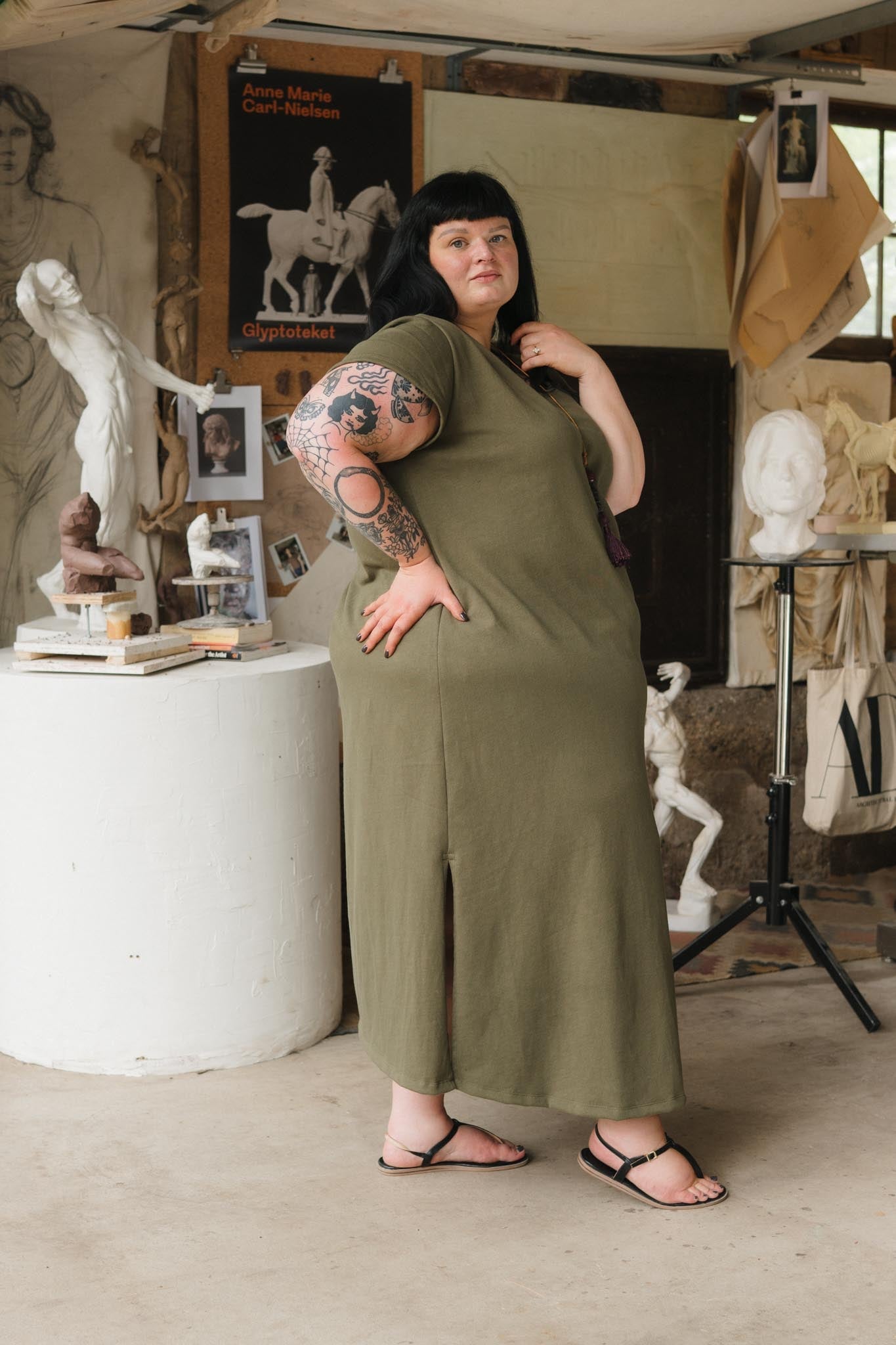 Cairo Dress in Patina