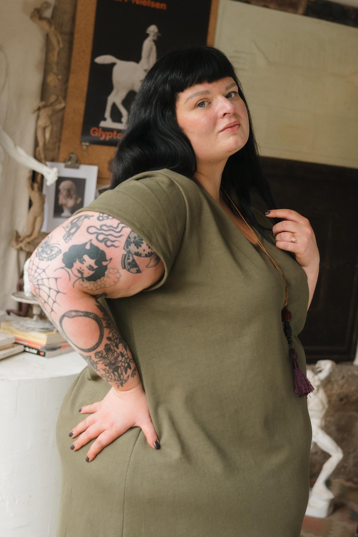 Cairo Dress in Patina
