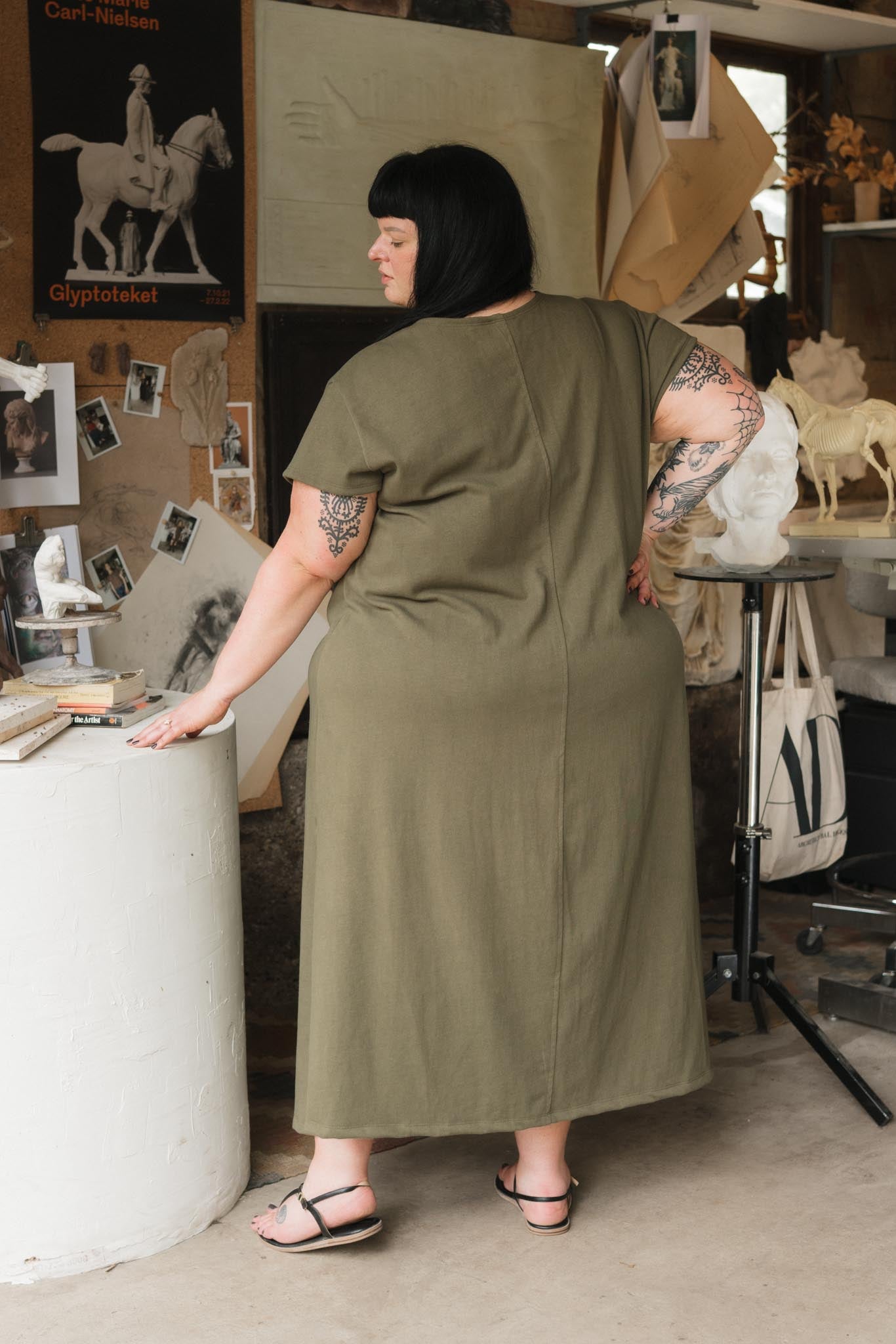 Cairo Dress in Patina