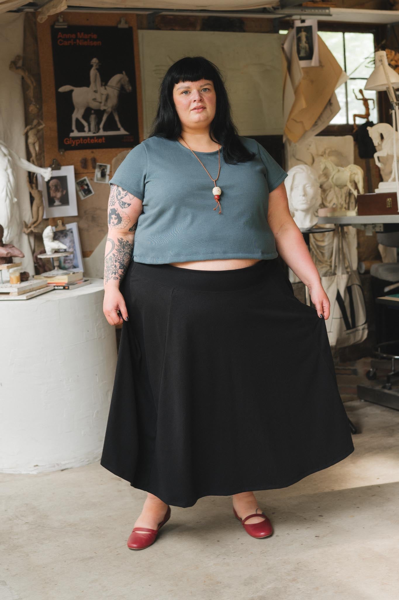 Muse Skirt in Graphite