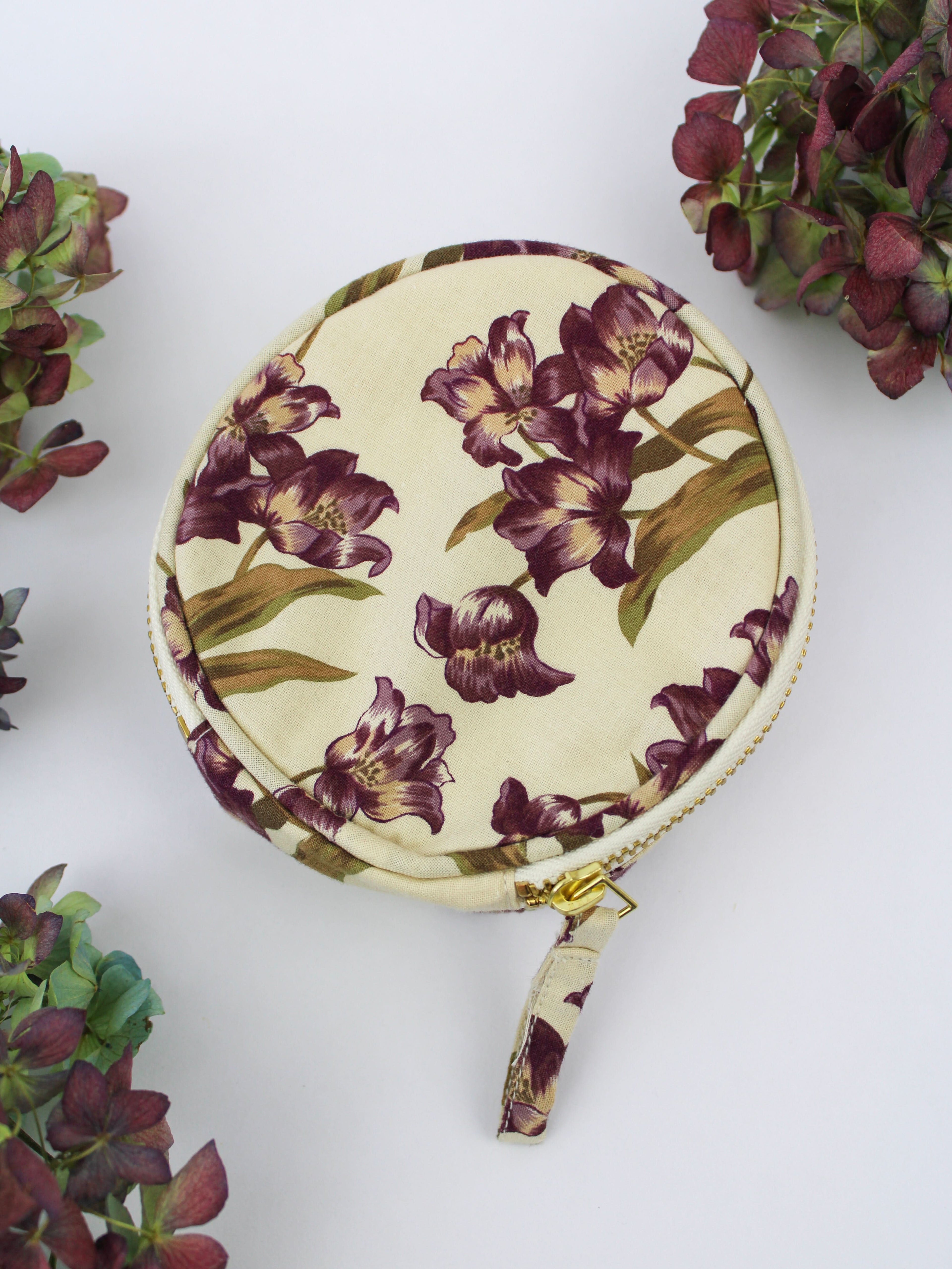 Purple Tulip Jewelry Pouch - My American Goods
