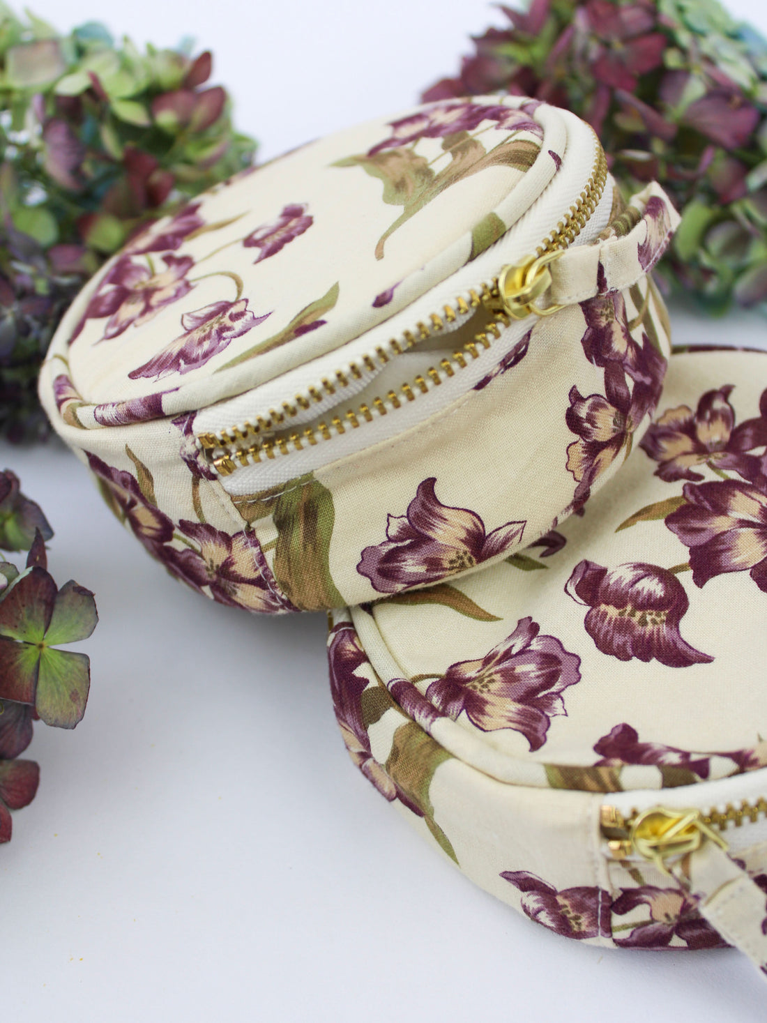 Purple Tulip Jewelry Pouch - My American Goods