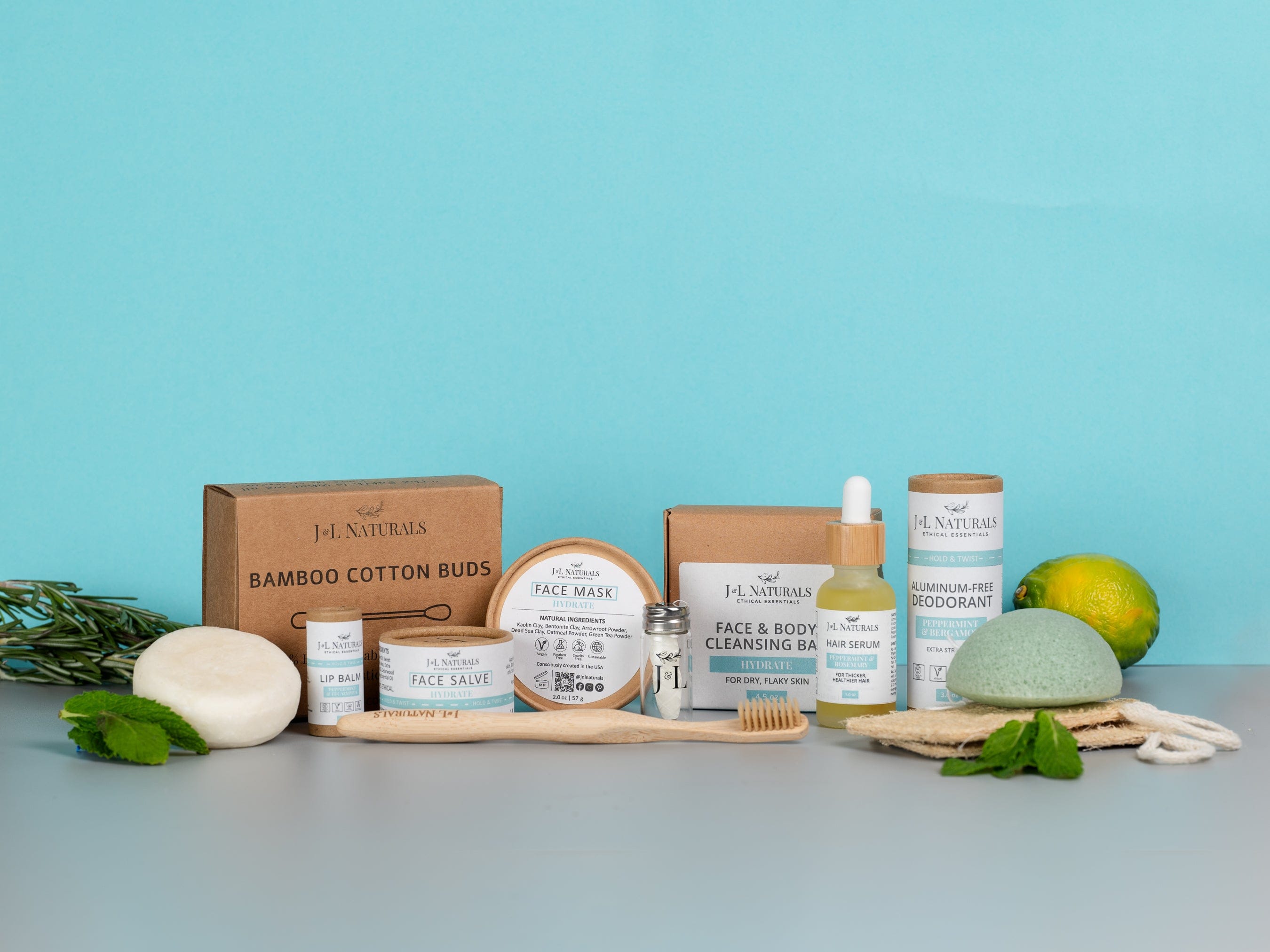 J&L Naturals Self-Care Kit Hydrate / Growth Advanced Self-Care Kit (12-Piece Set)