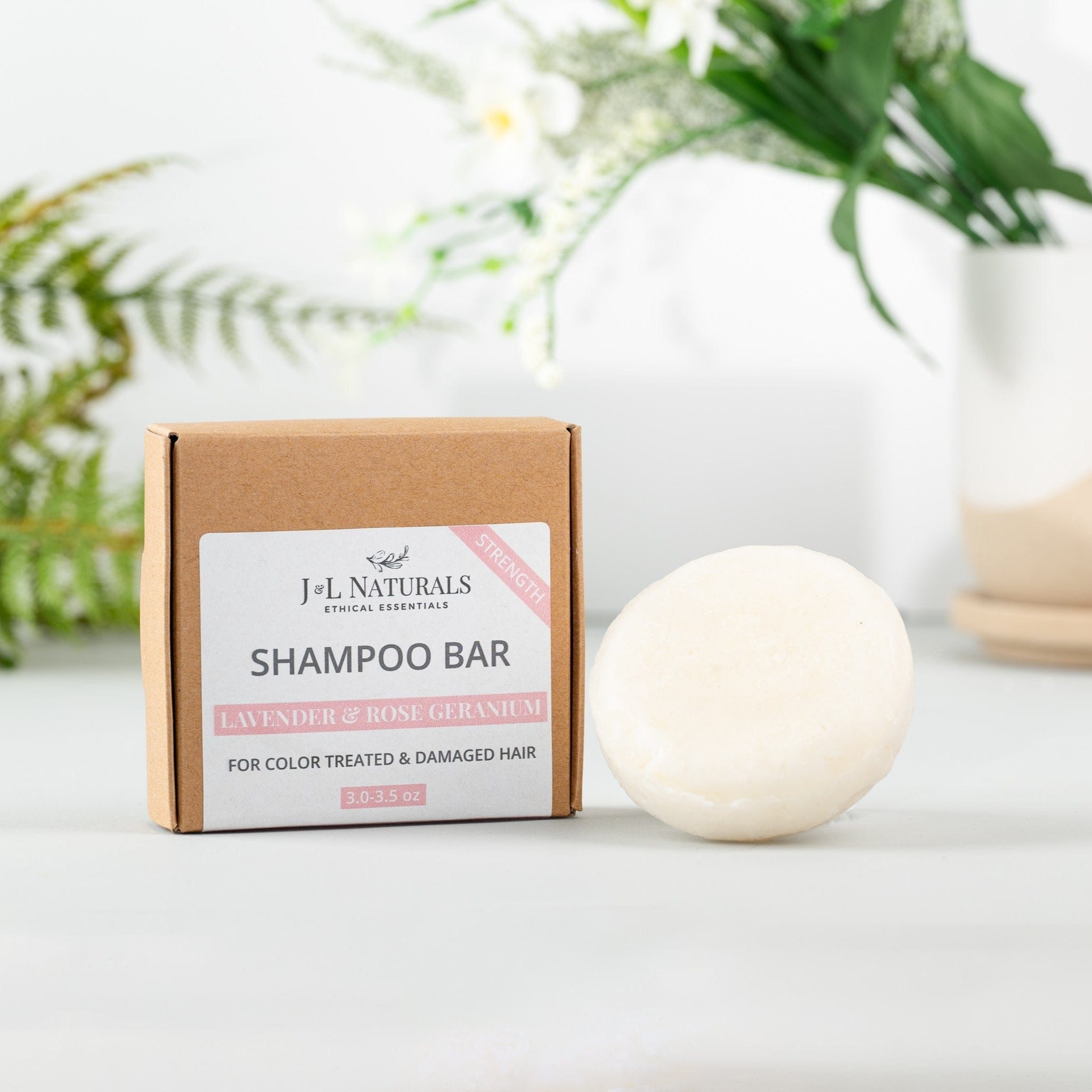J&L Naturals Shampoo Bar Strength / Full Size Sulfate-Free Shampoo Bar Bundle (5-Pack)