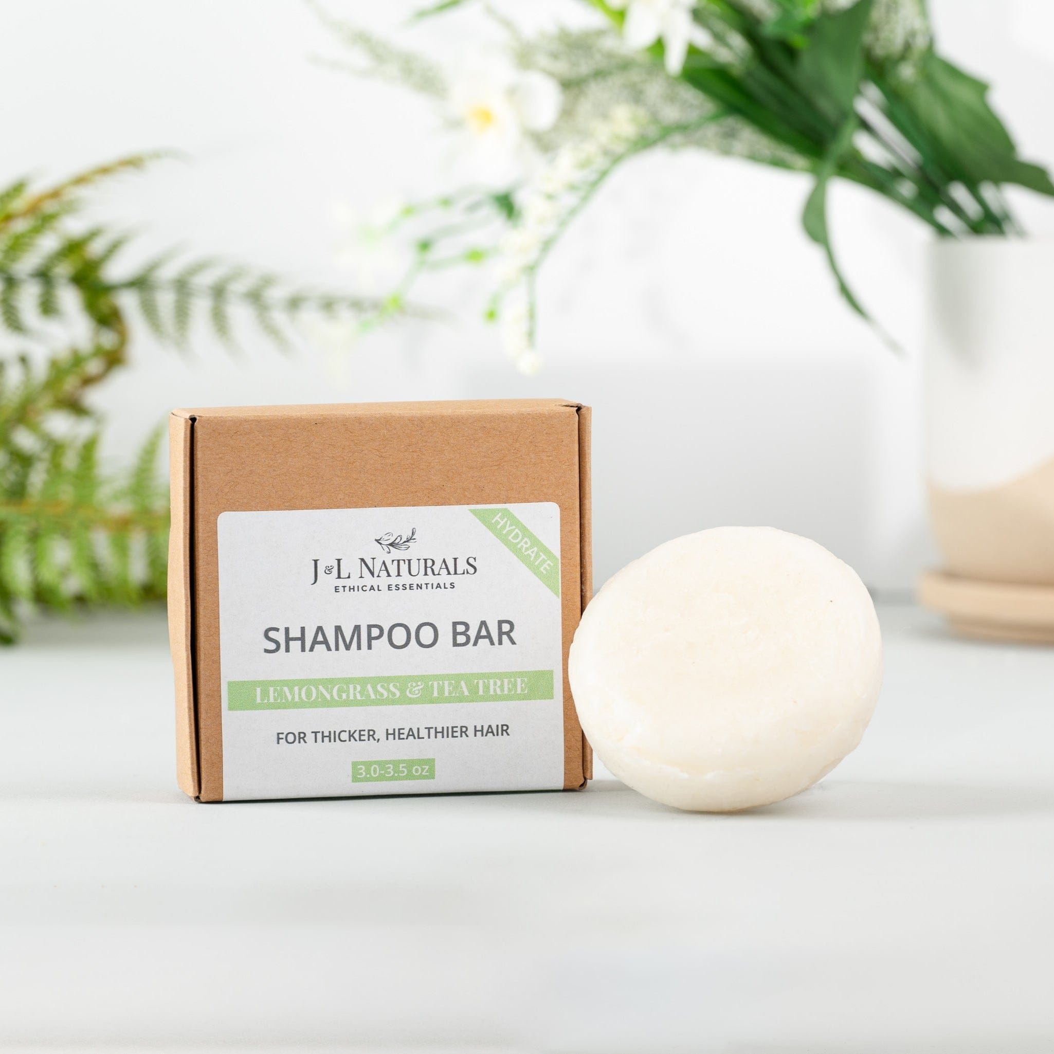 J&L Naturals Shampoo Bar Hydrate / Full Size Sulfate-Free Shampoo Bar Bundle (5-Pack)