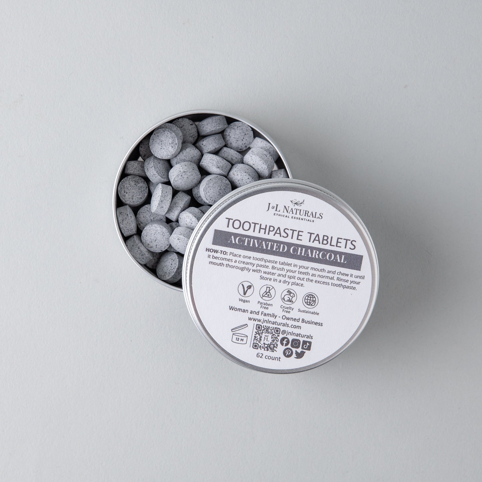 J&L Naturals Oral Care Toothpaste Tablets