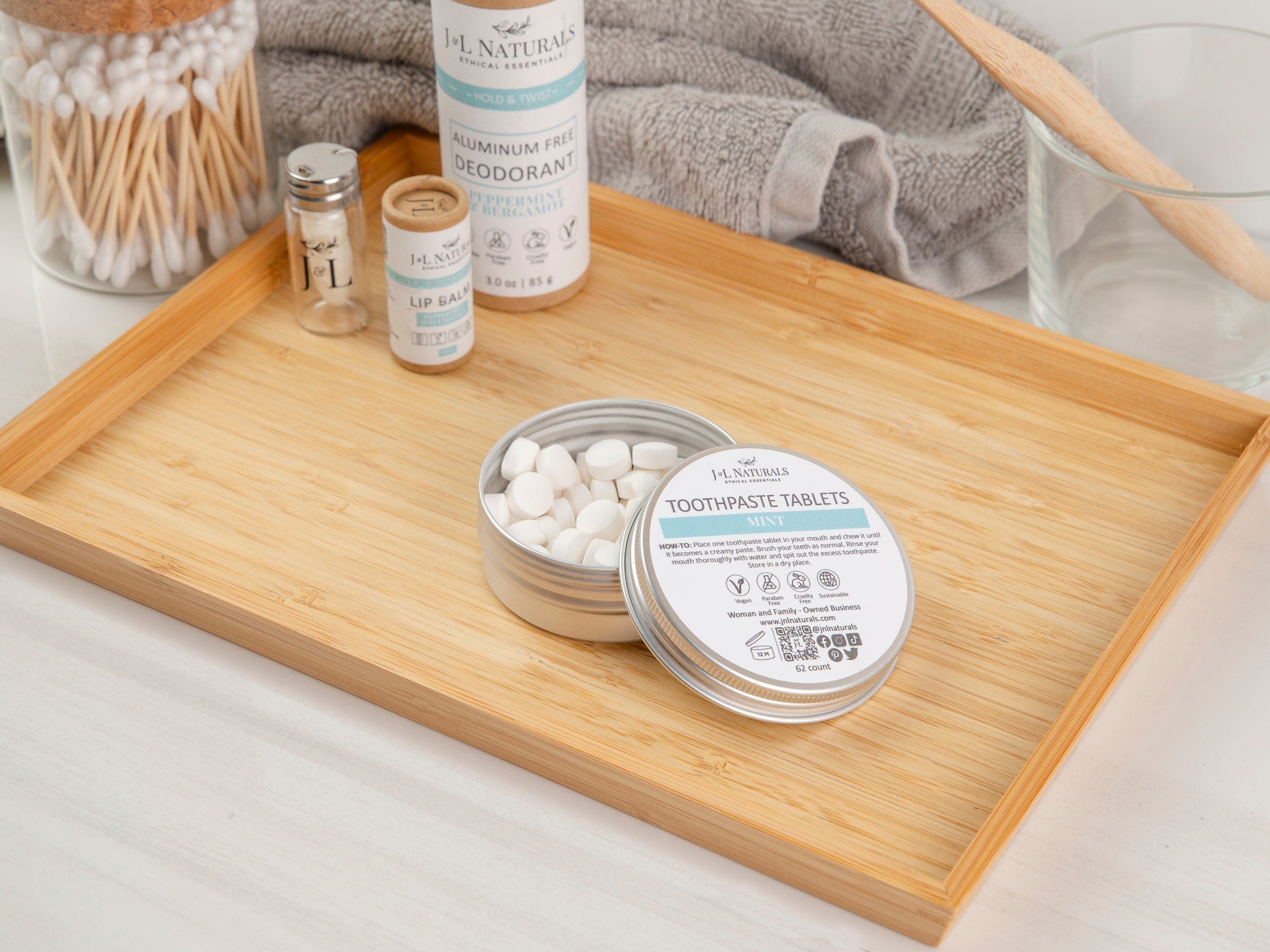 J&L Naturals Oral Care Toothpaste Tablets