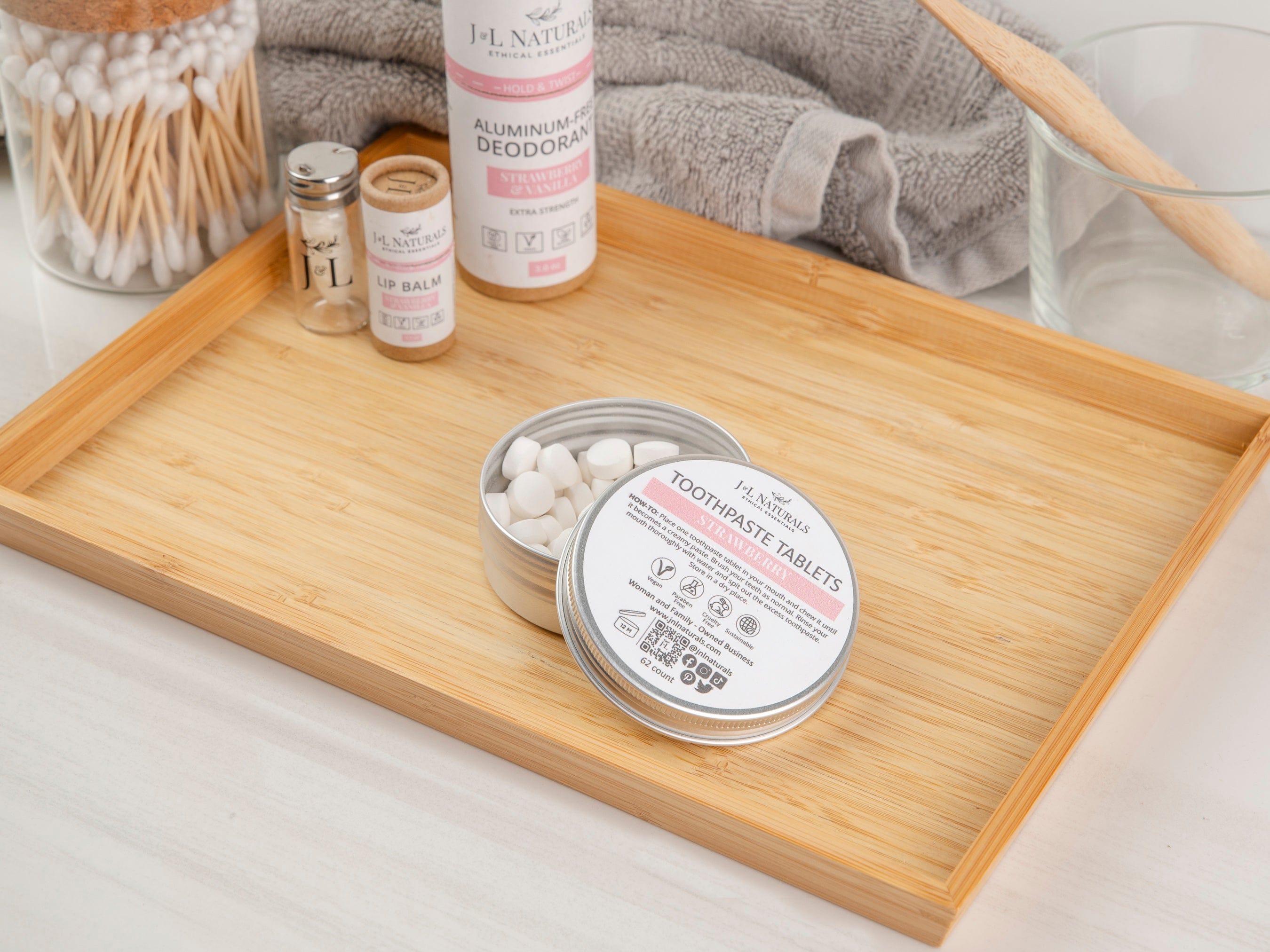 J&L Naturals Oral Care Toothpaste Tablets