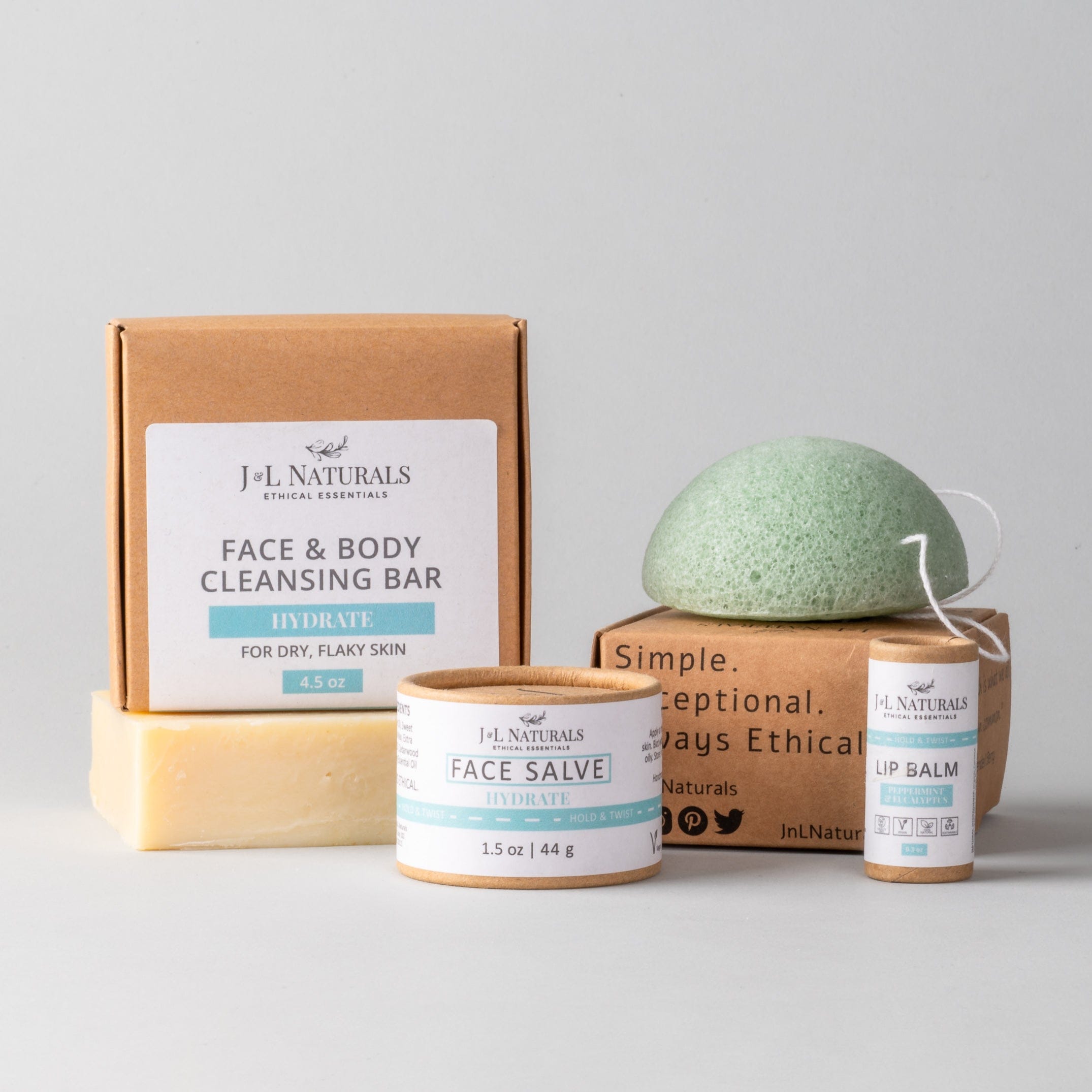 J&L Naturals Skin Regimen Kit Essentials Skin Regimen Kit (4-Piece Set)