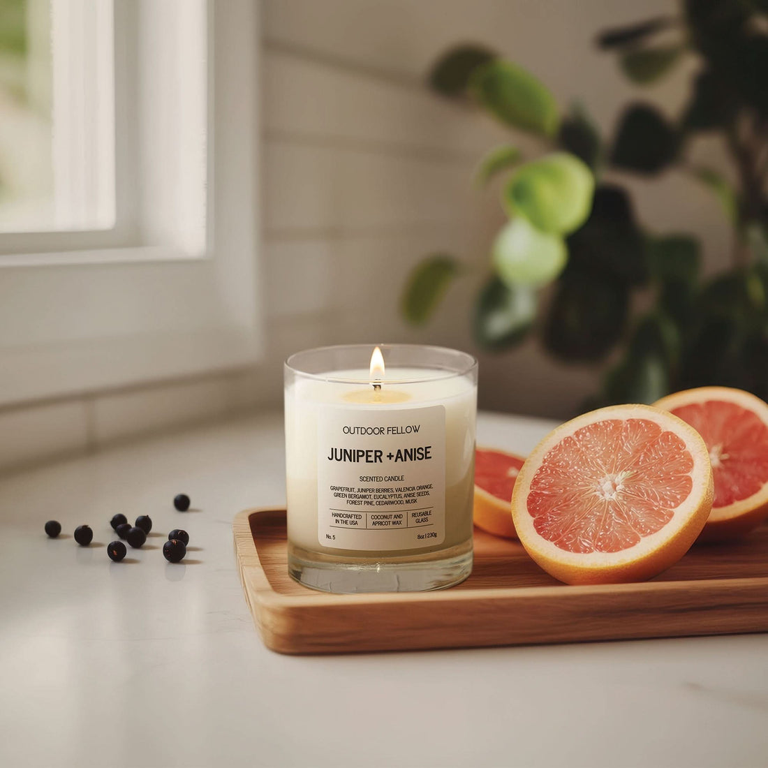 Juniper and Anise Scented Candle - My American Goods