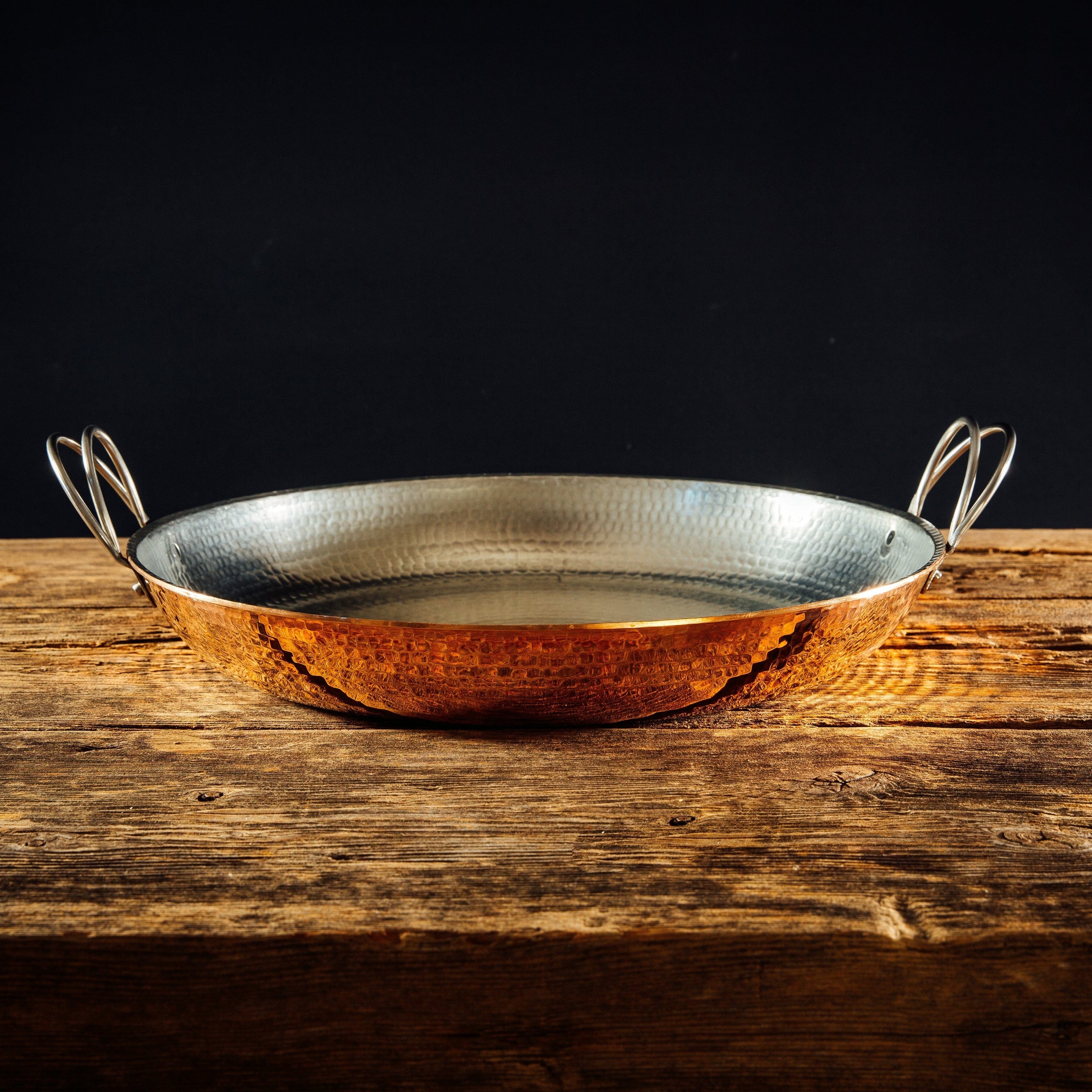 Sertodo Pots & Pans 15 inch Alicante Copper Paella Pan