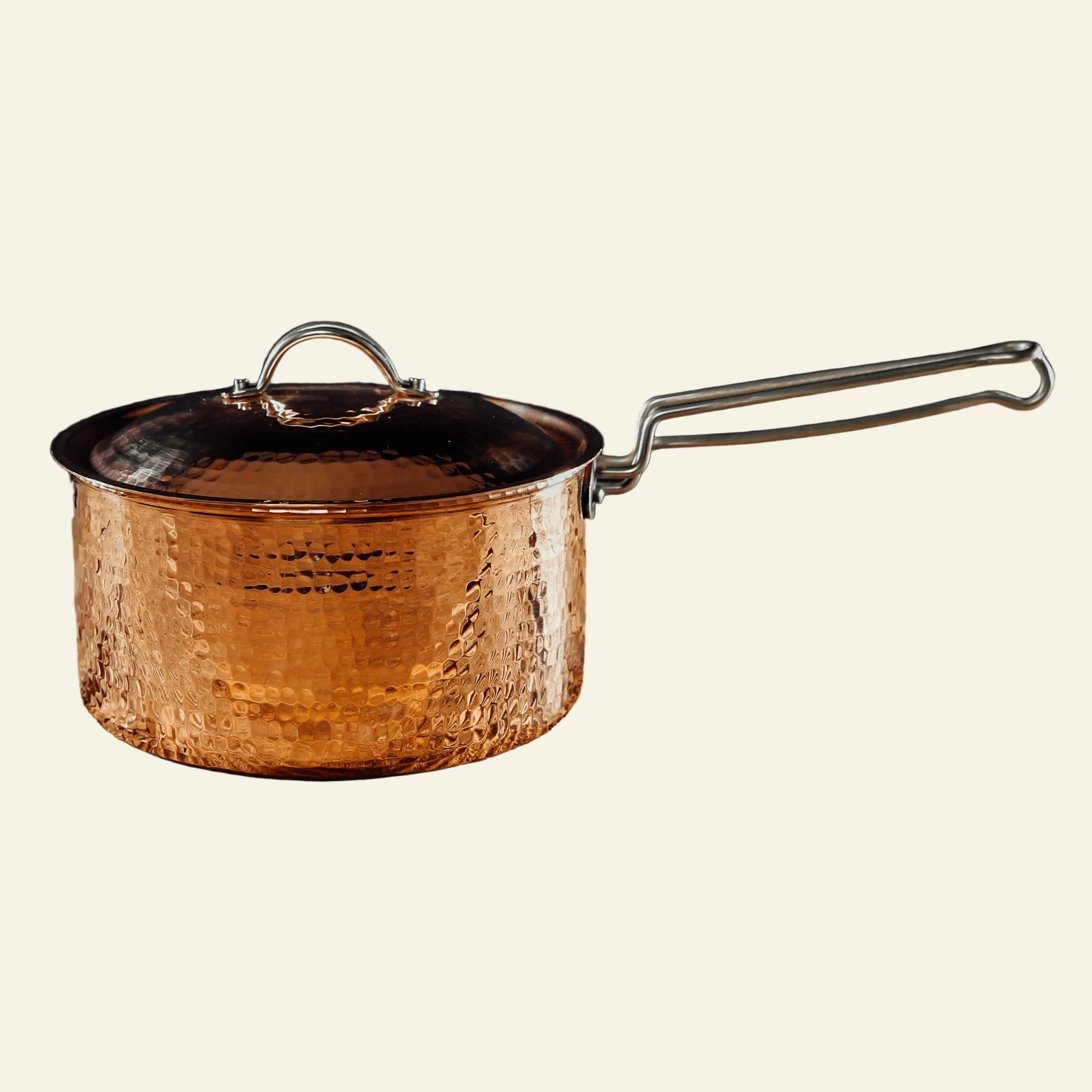 Sertodo Pots & Pans Copper Saucepan 1.5 quart and 2.5 quart