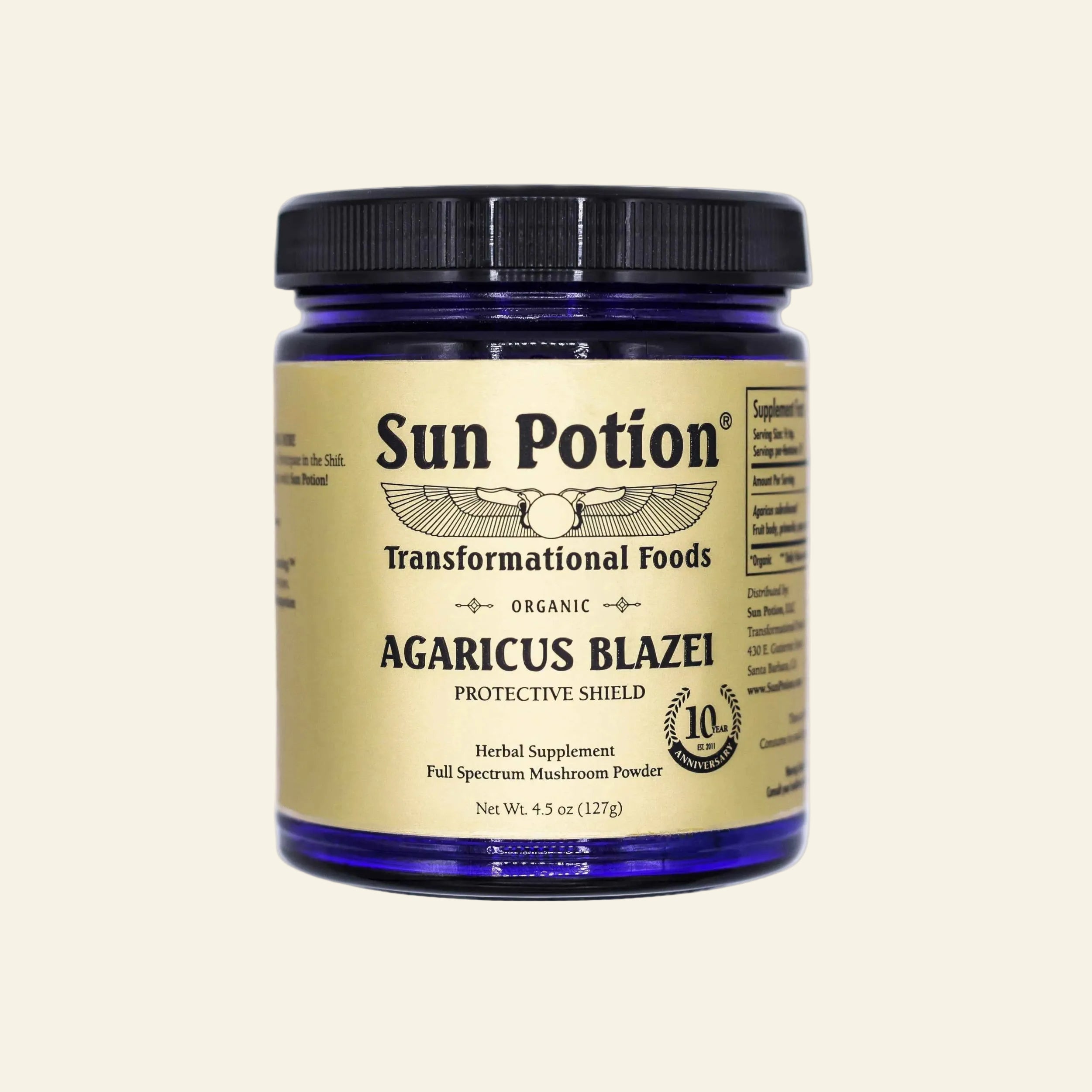 Sun Potion Adaptogen 127g - Agaricus Blazei Agaricus Blazei (Organic)