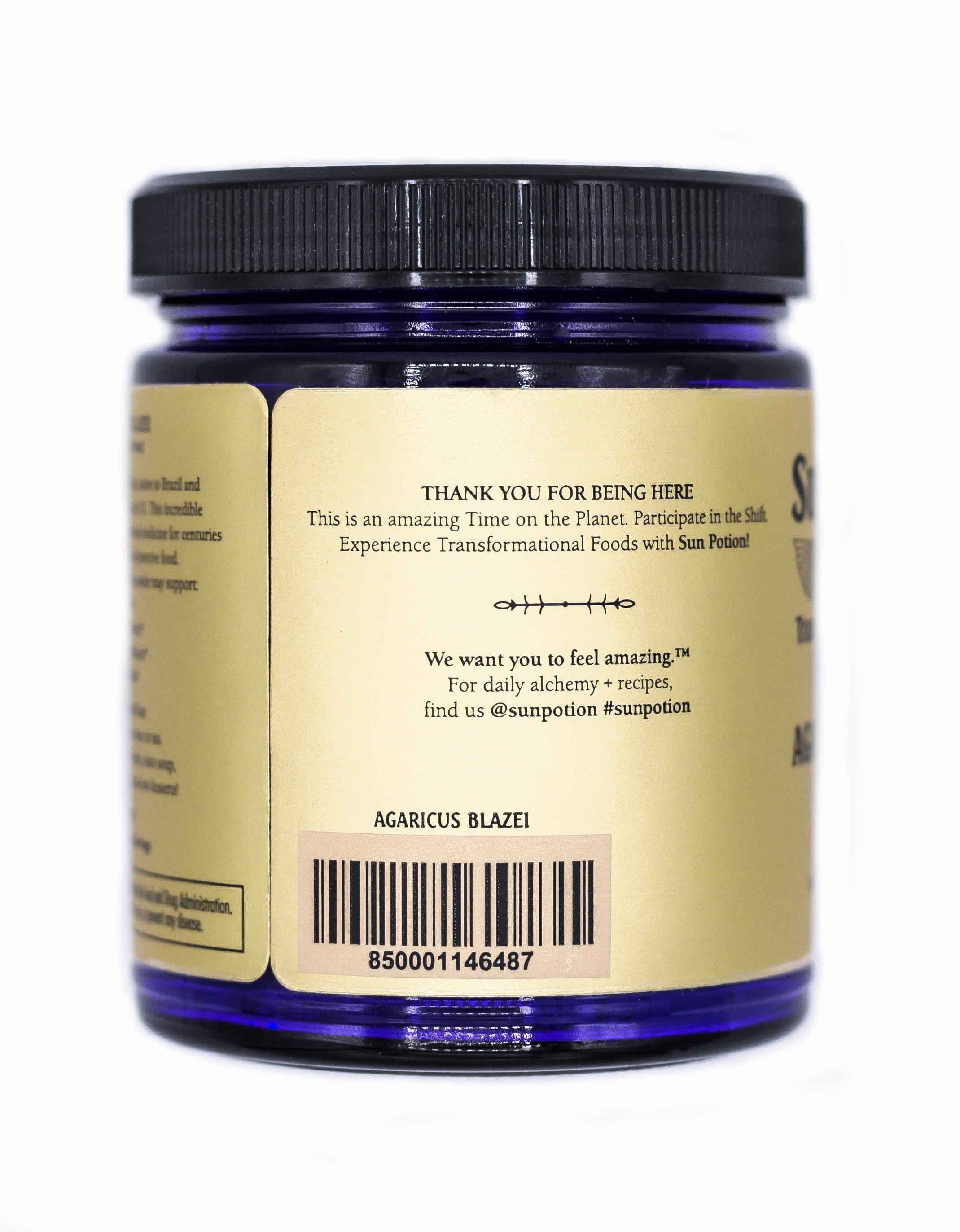 Sun Potion Adaptogen 127g - Agaricus Blazei Agaricus Blazei (Organic)