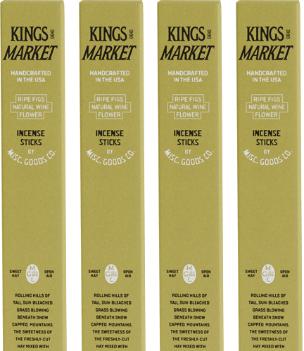 Misc. Goods Co. 4 Pack / 80pcs "Kings Market" Stick Incense