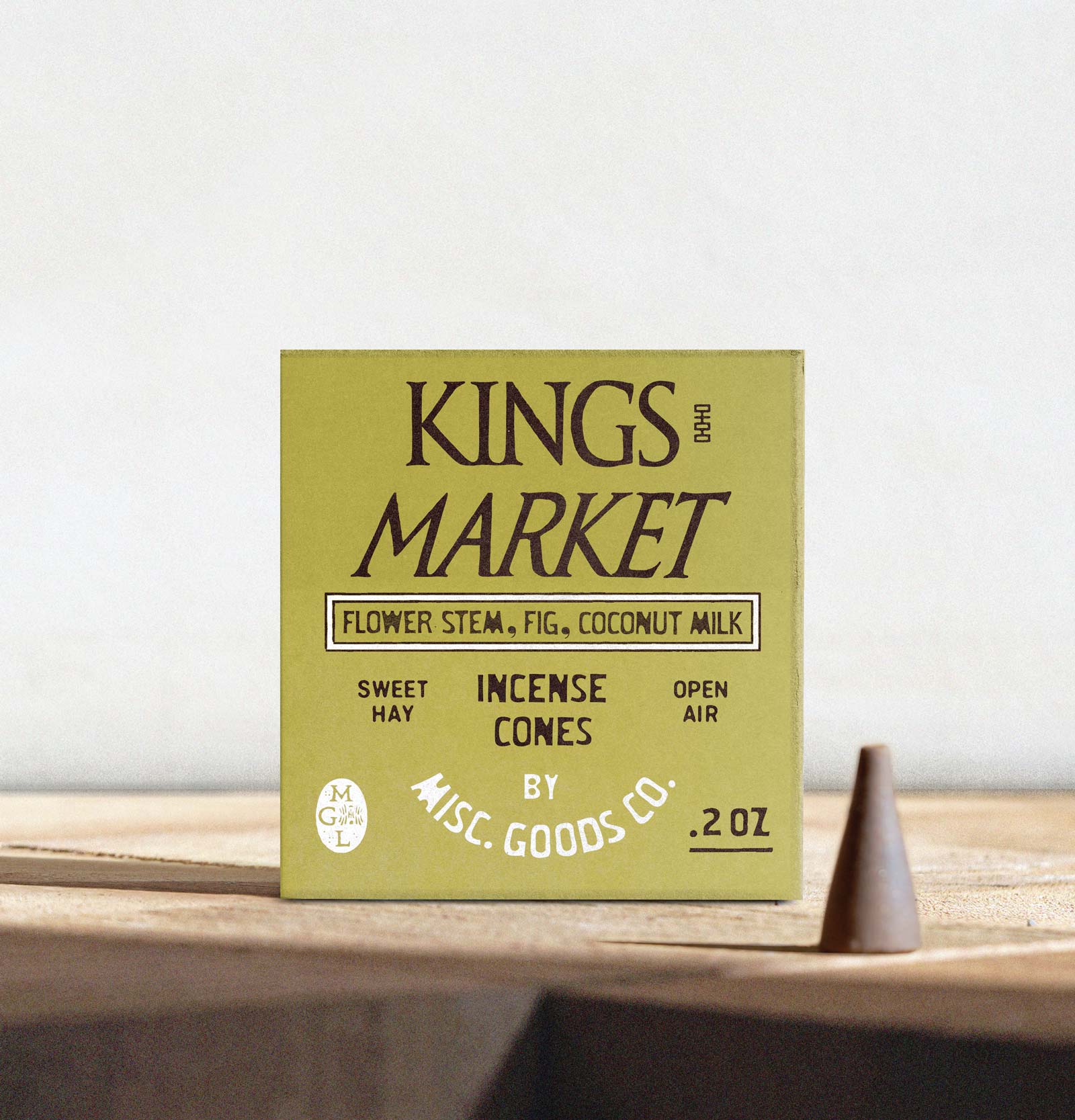 Misc. Goods Co. "Kings Market" Cone Incense