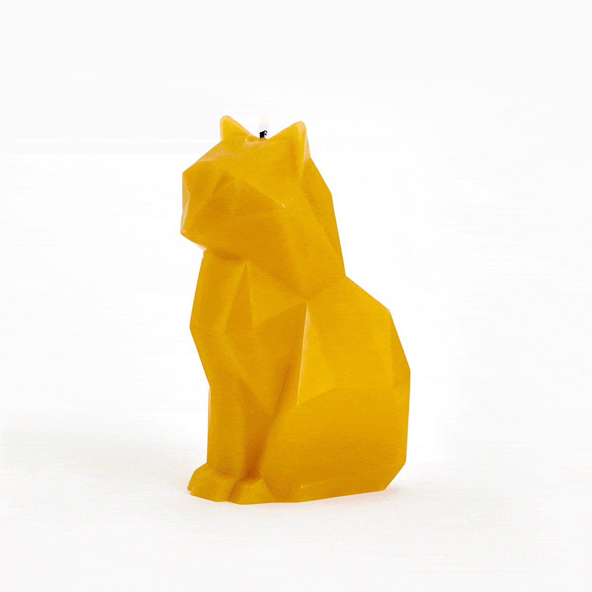 54Celsius PyroPet Kisa (Cat) PyroPet Kisa Cat Candle - Mustard Yellow
