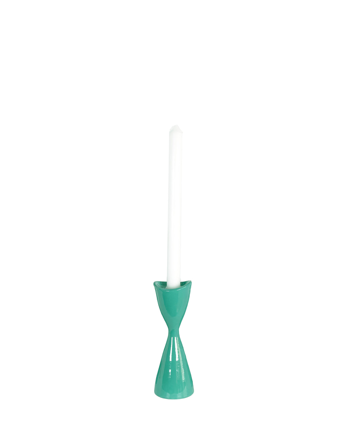 Tulip Candlestick Holders in Kitchen Jade