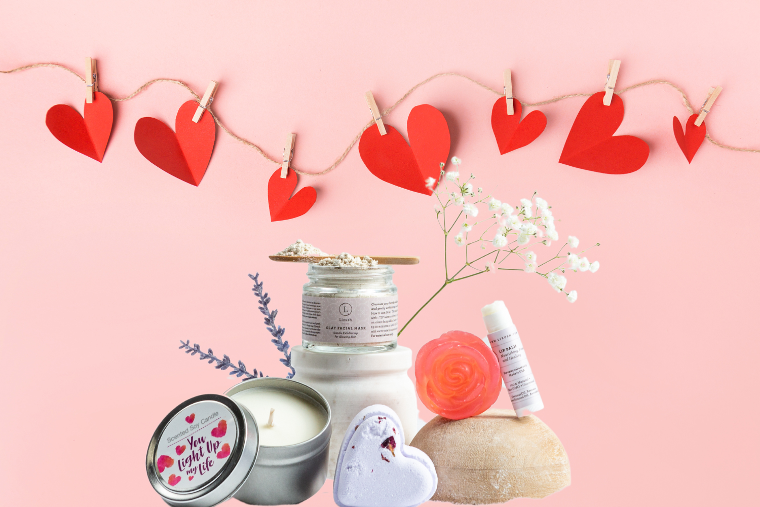 Cute LOVE Special Gift Box, Natural Skincare Gift Box, Mother&