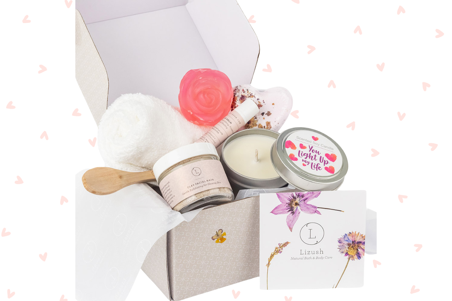 Cute LOVE Special Gift Box, Natural Skincare Gift Box, Mother&