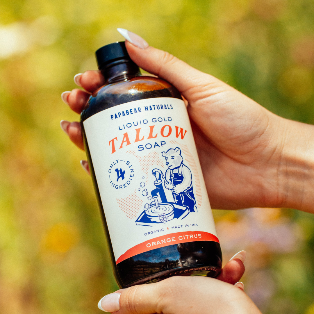 Papabear  Liquid Gold Tallow Soap - My American Goods