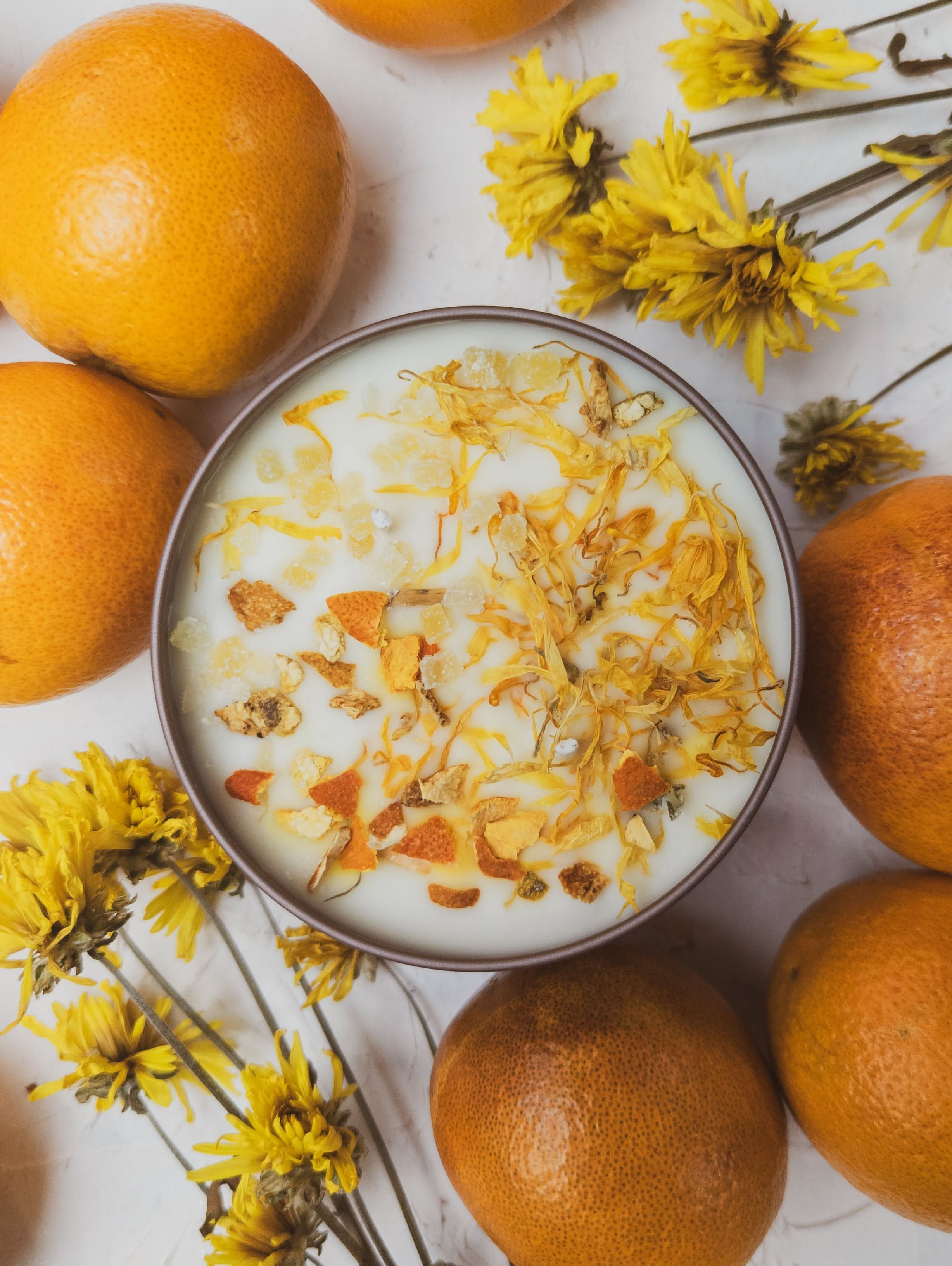 Ash & Rose candle ZESTY! Orange Ginger Candle