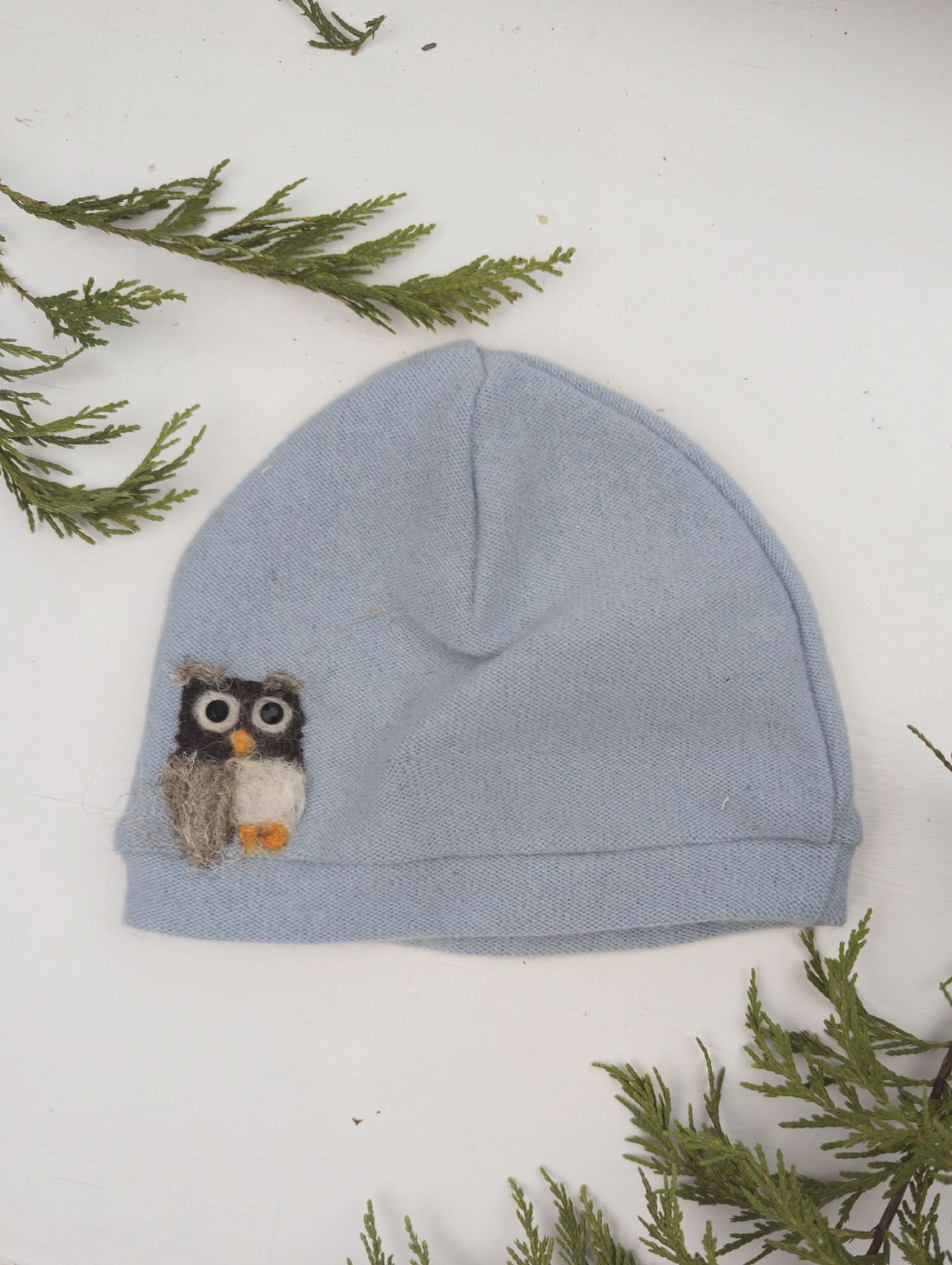 Owl Cashmere Hat - Toddler - My American Goods