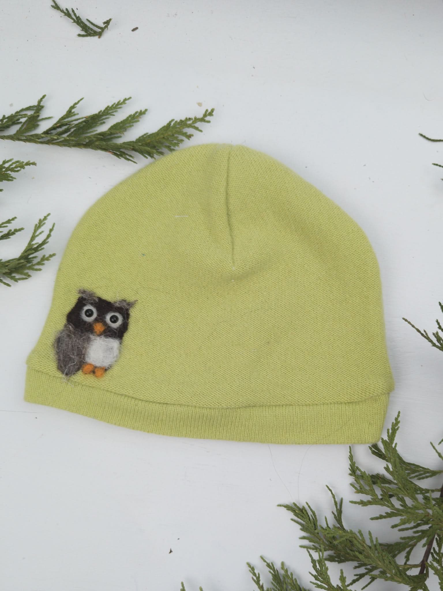 Owl Cashmere Hat - Toddler - My American Goods