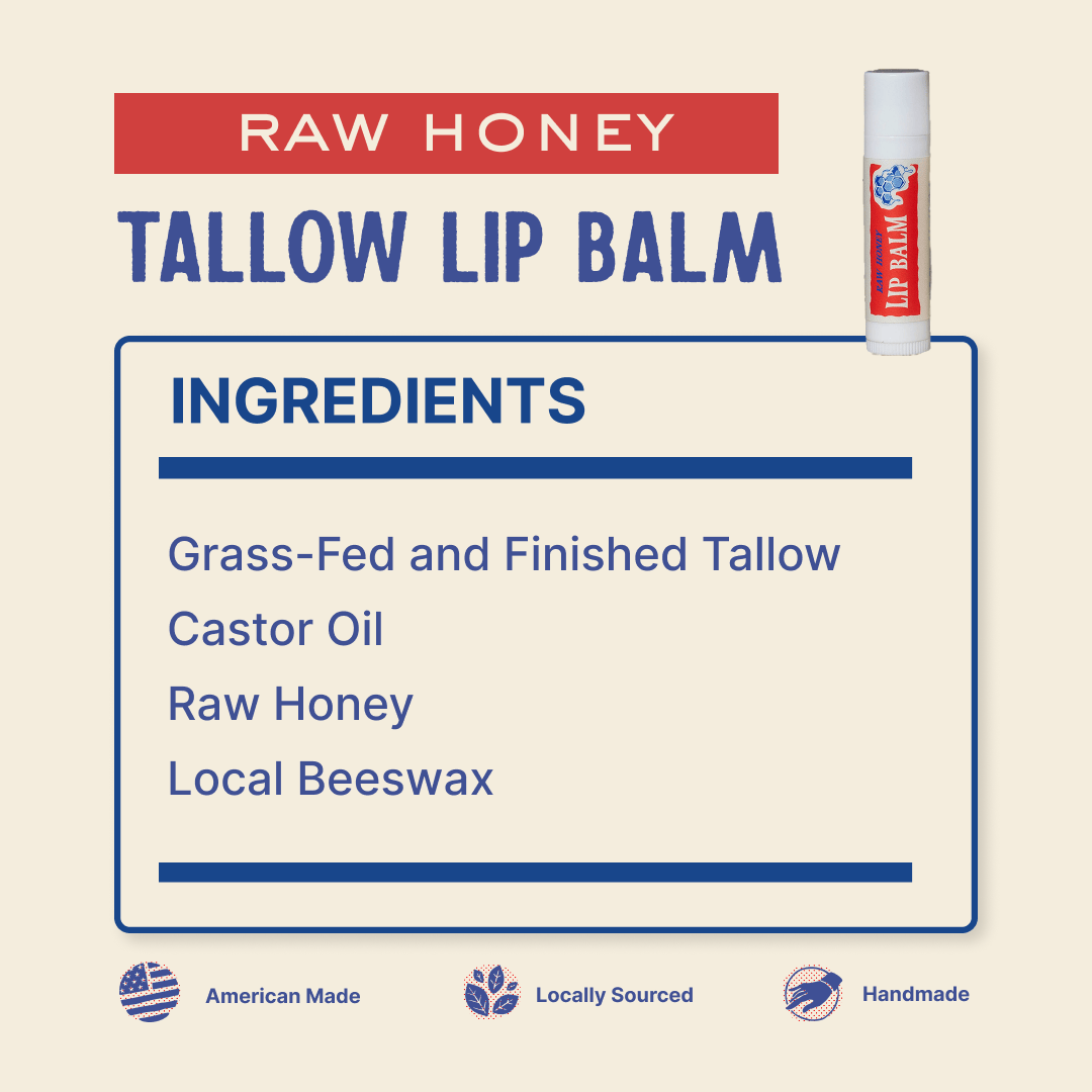 Papabear Tallow Lip Balm - My American Goods