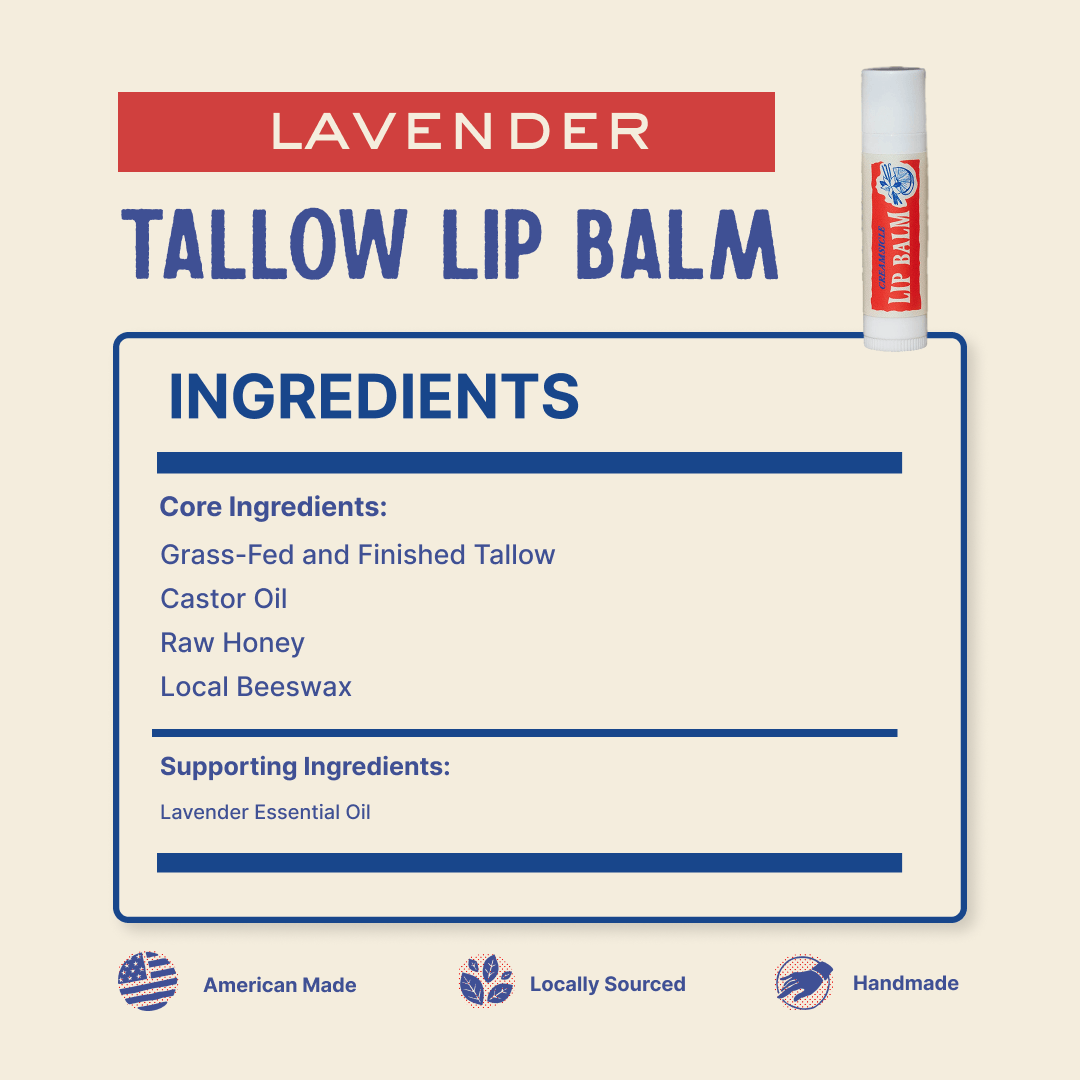 Papabear Tallow Lip Balm - My American Goods