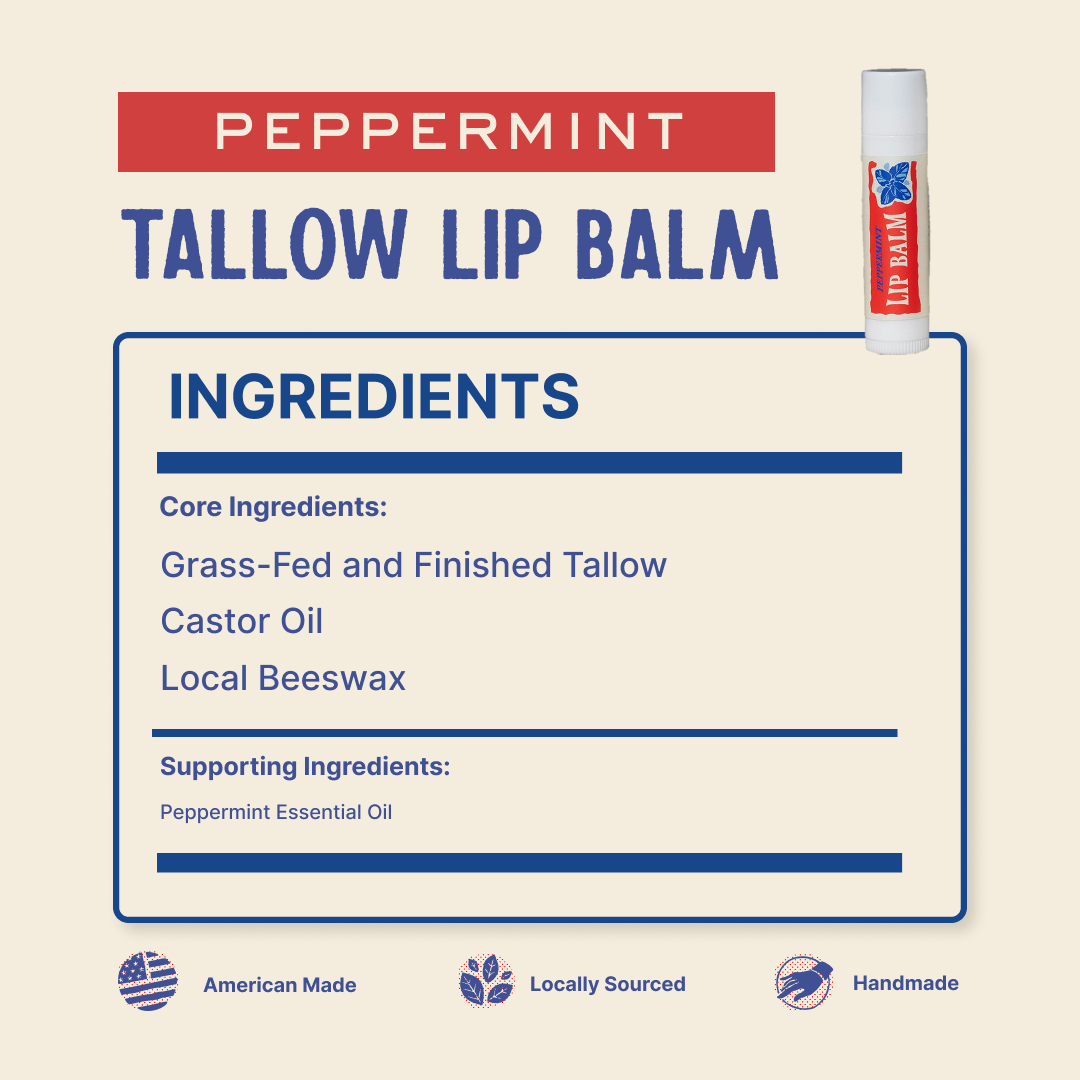 Papabear Tallow Lip Balm - My American Goods