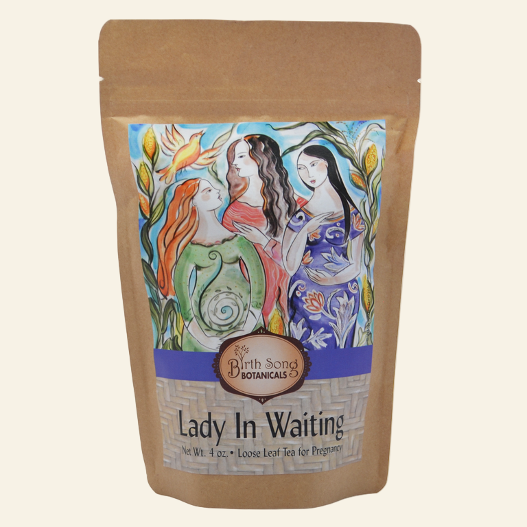 Lady in Waiting Herbal Pregnancy Tea Supports a Healthy Pregnancy* with Organic Red Raspberry Leaf 4 oz. - My American Goods