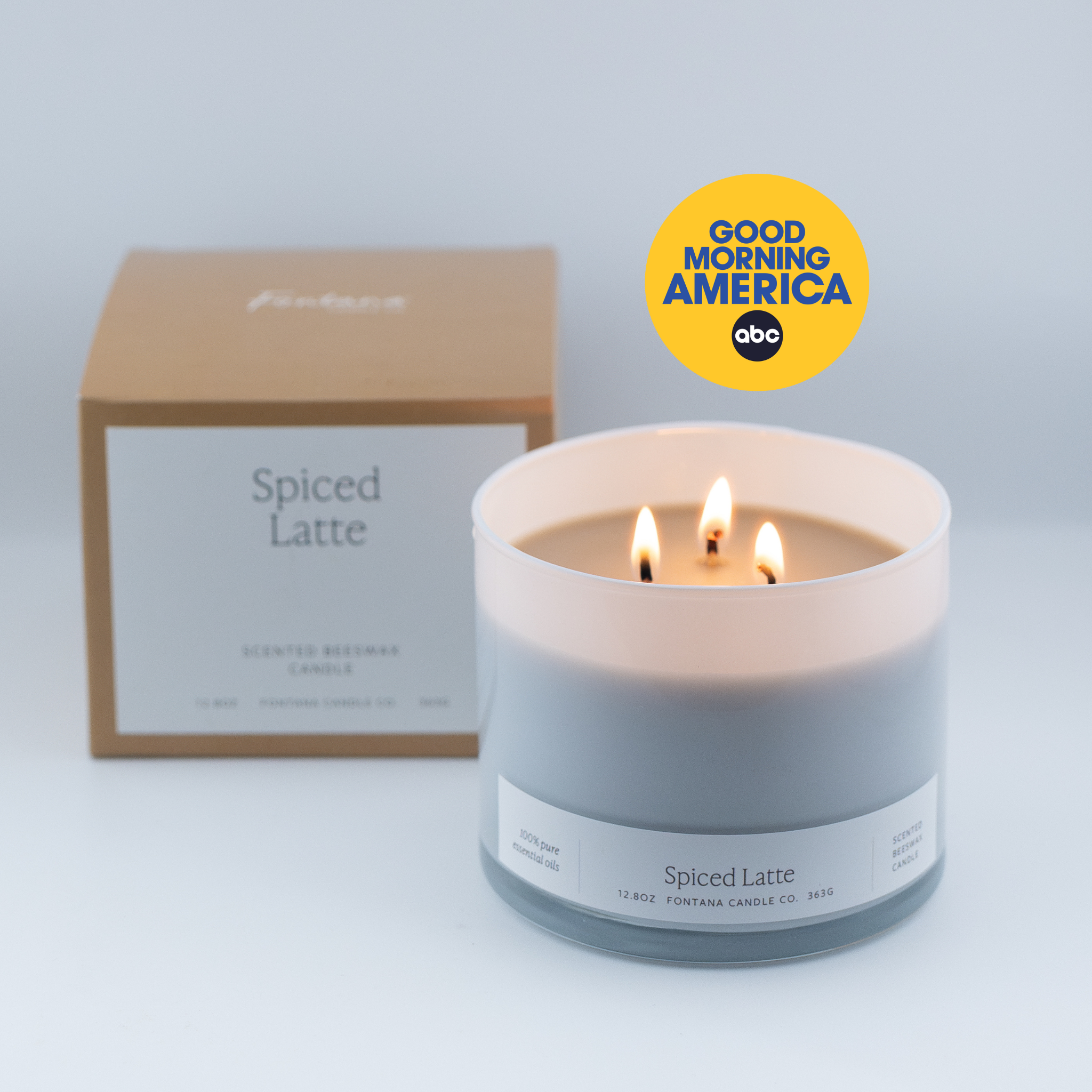 Spiced Latte 3-Wick Candle - My American Goods