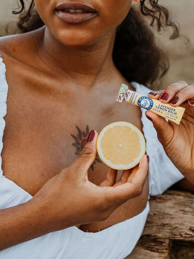 Organic Lip Balm - Lavender Lemon - My American Goods