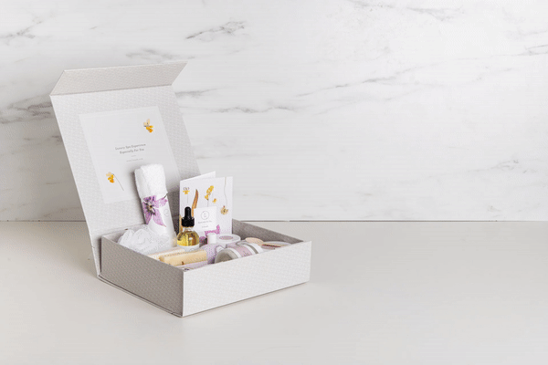 Lizush Gift set for Her A Special Day Gift, Birthday Gift Basket, Lavender Natural Bath & Body