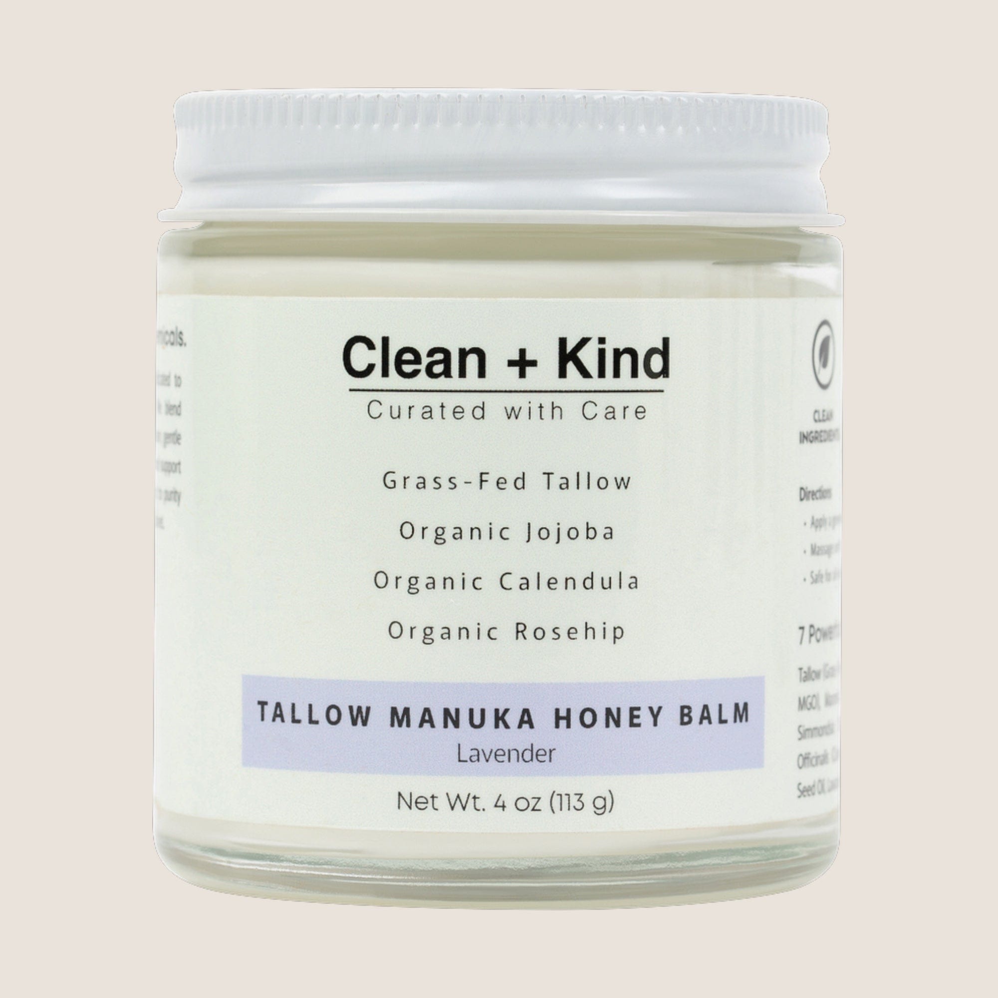 Clean + Kind Lavender Whipped Tallow Honey Balm