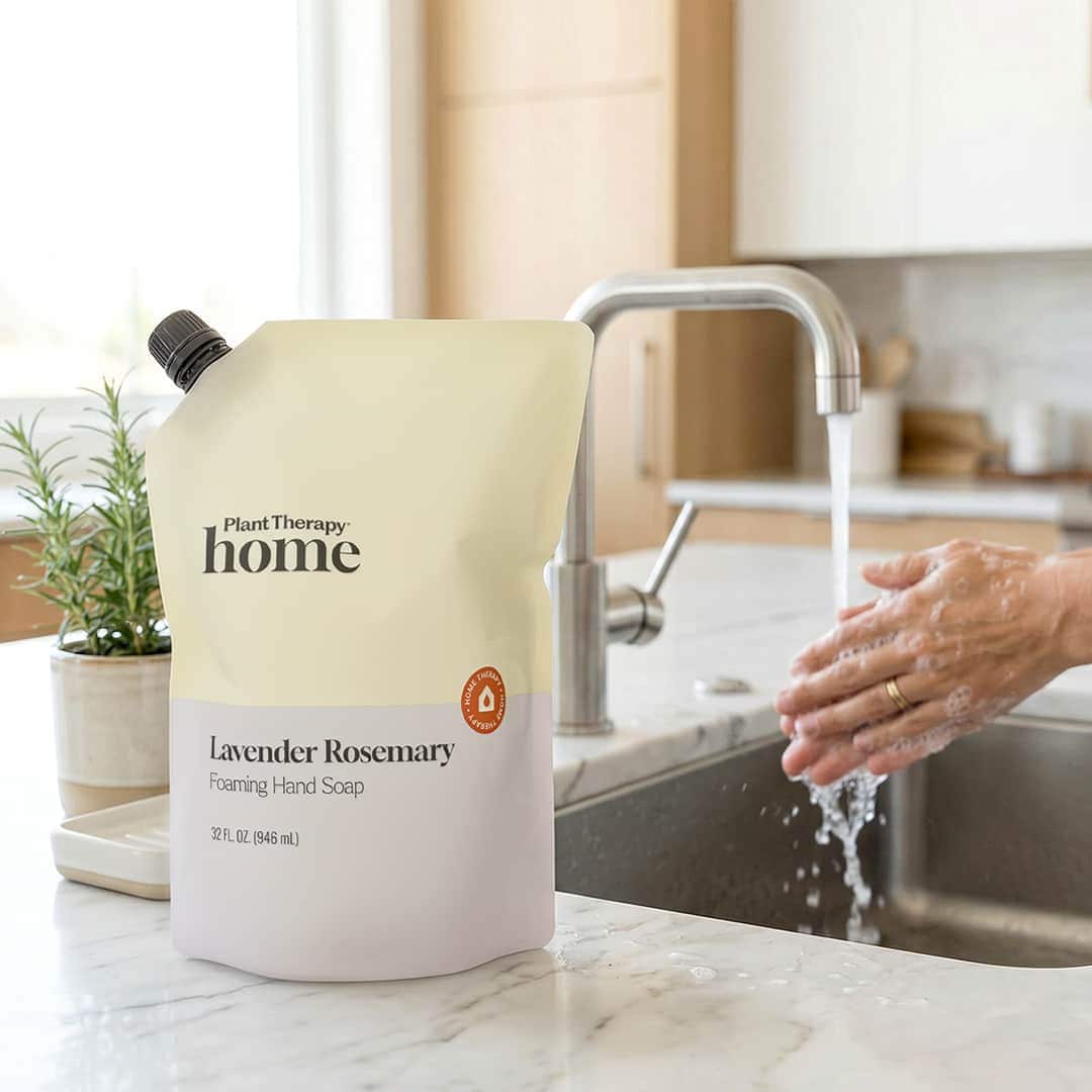 Plant Therapy Household 32 oz Lavender Rosemary Foaming Hand Soap Refill 32 oz