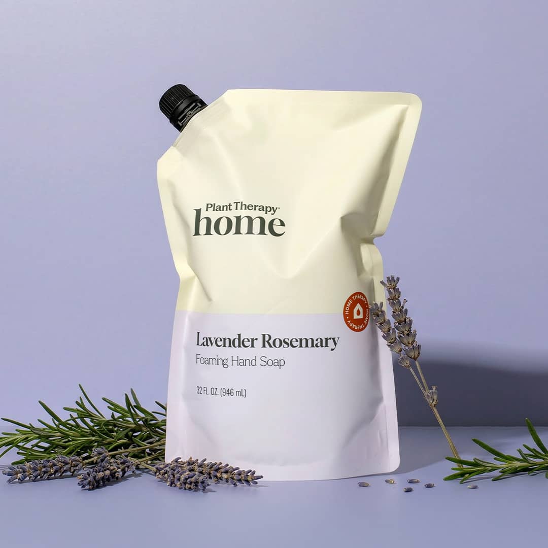 Plant Therapy Household 32 oz Lavender Rosemary Foaming Hand Soap Refill 32 oz