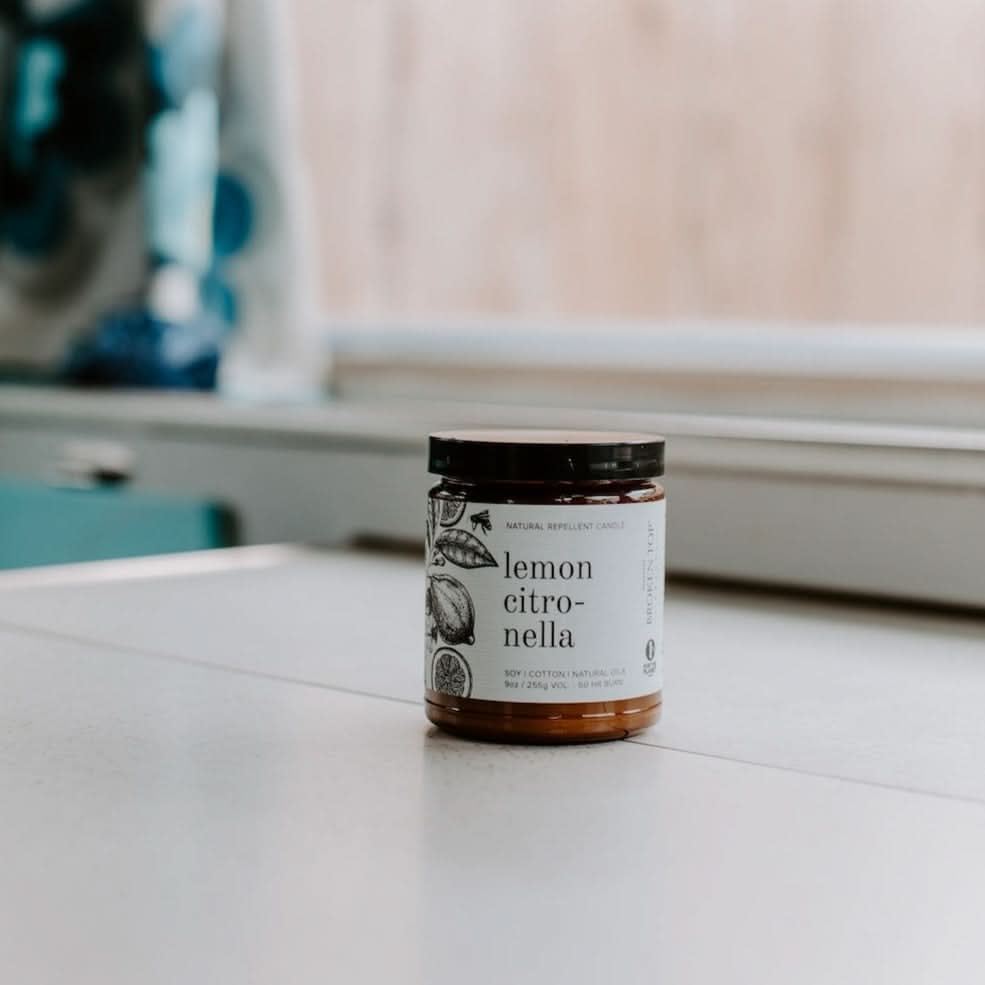 Lemon Citronella Botanical 9oz Candle - My American Goods