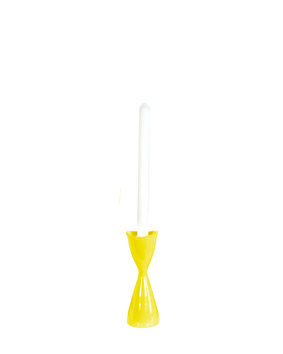 Tulip Candlestick Holders in Limoncello Yellow